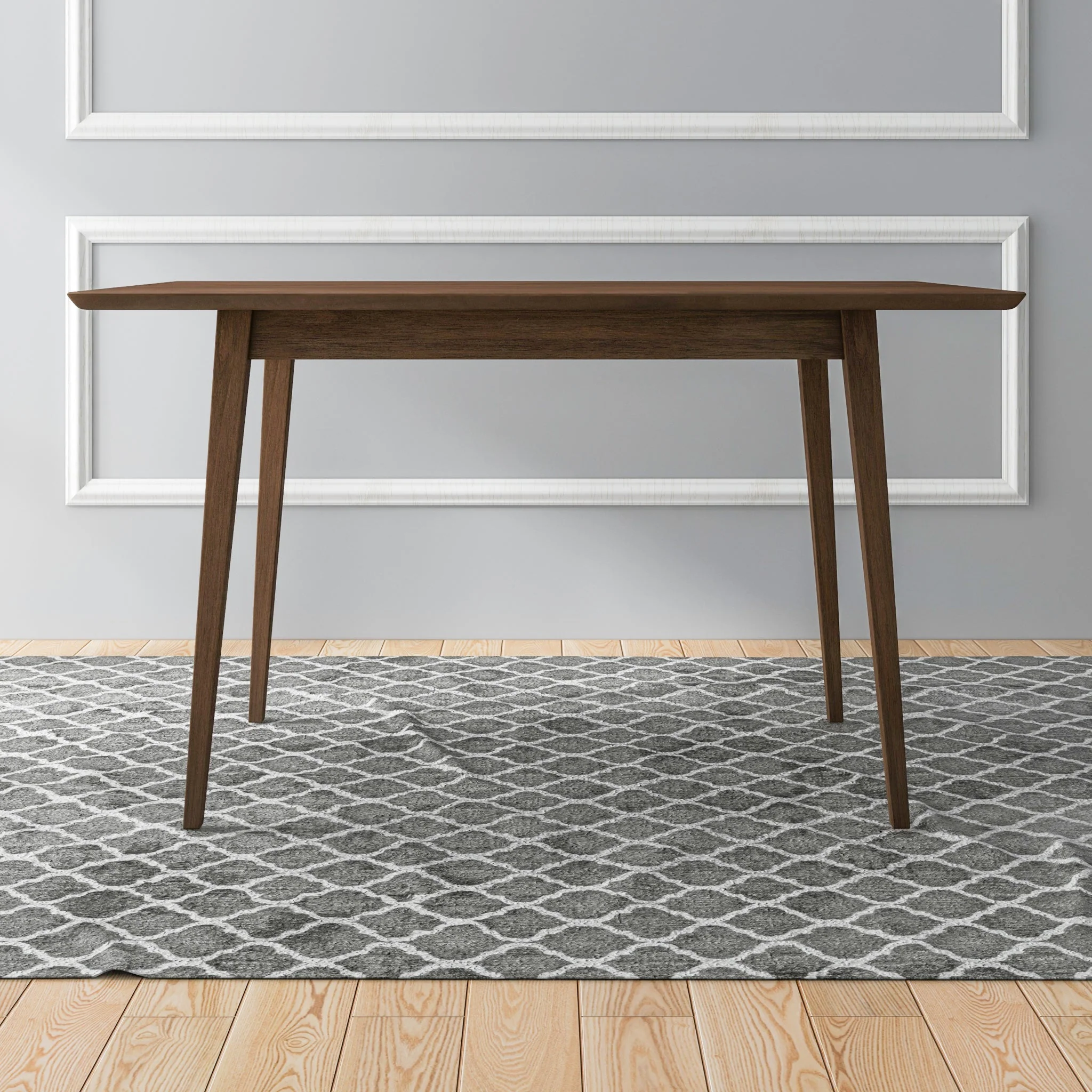 Mary Modern Style Solid Wood Rectangular Dining Kitchen Table 47" - Image 4