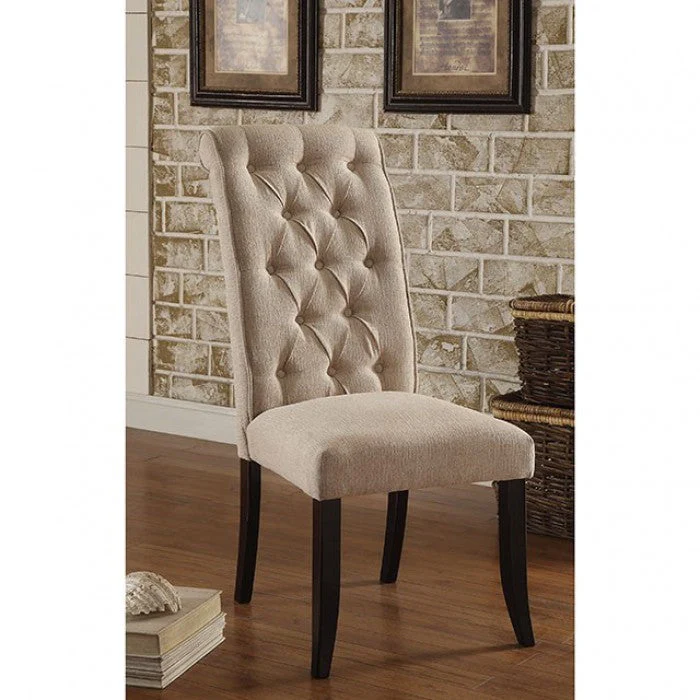 Mashall Beige/Antique Black Side Chair