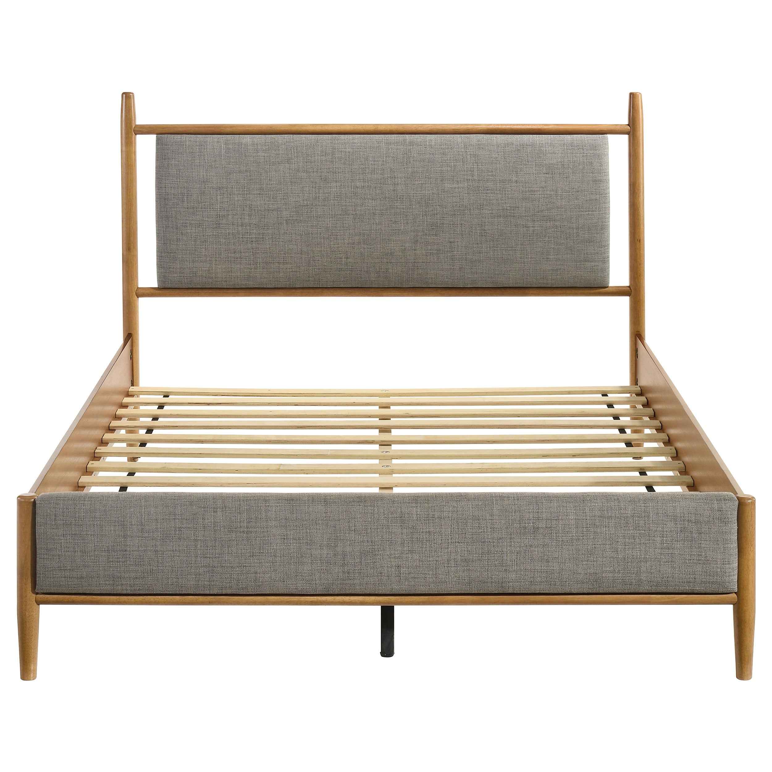Mason Light Brown 46-inch Queen Panel Platform Bed - Image 4