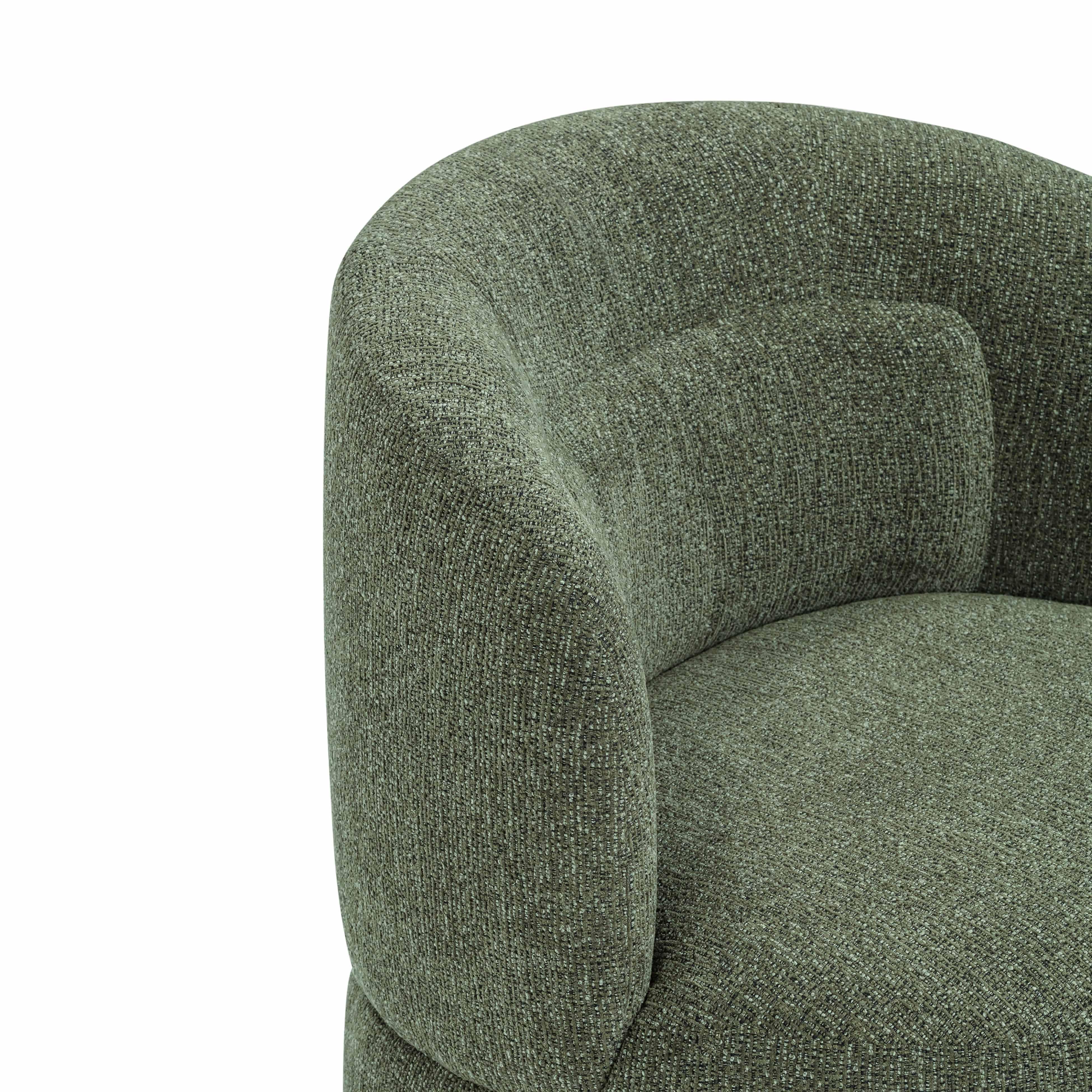 Massa Textured Fabric Swivel Accent Chair - Image 14