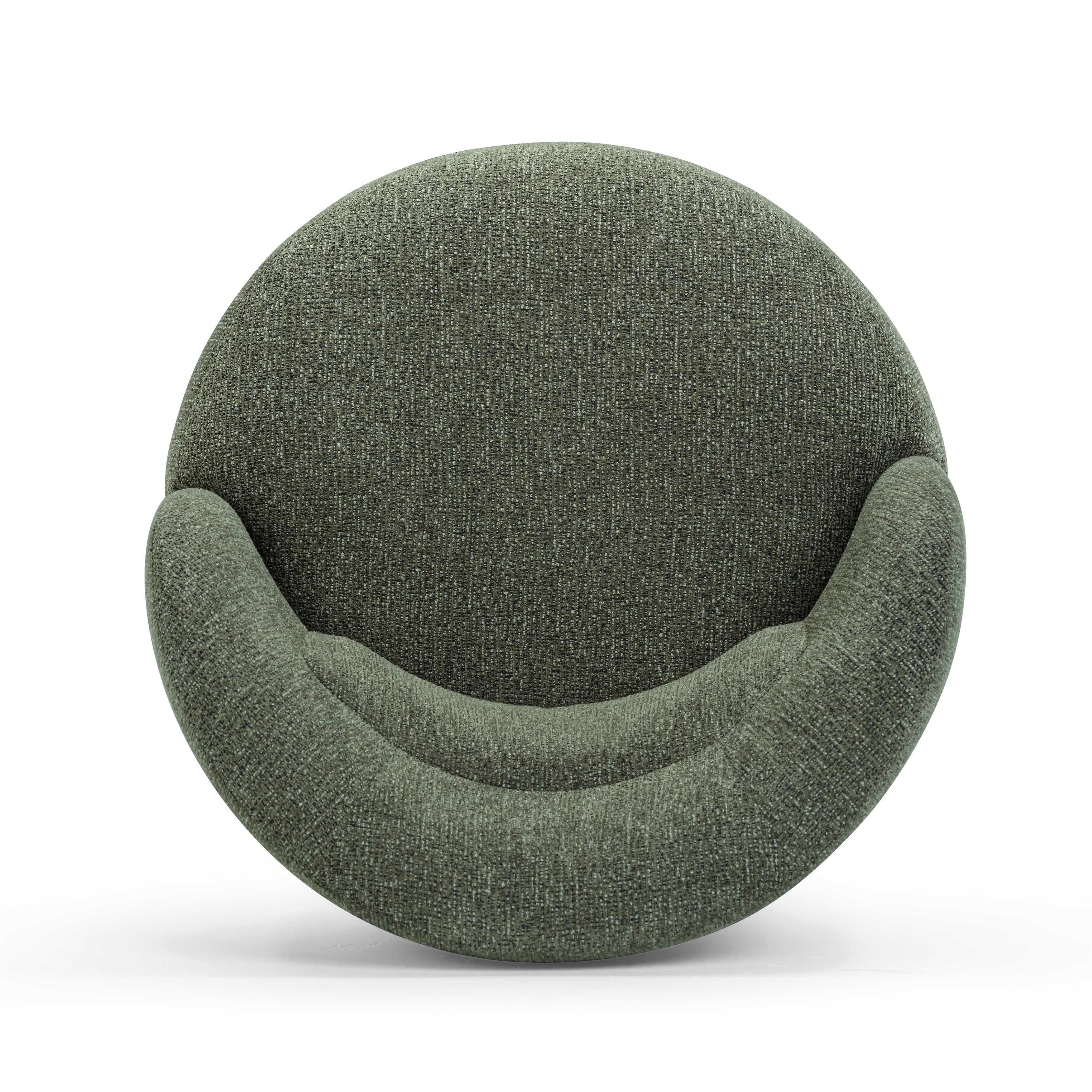 Massa Textured Fabric Swivel Accent Chair - Image 15