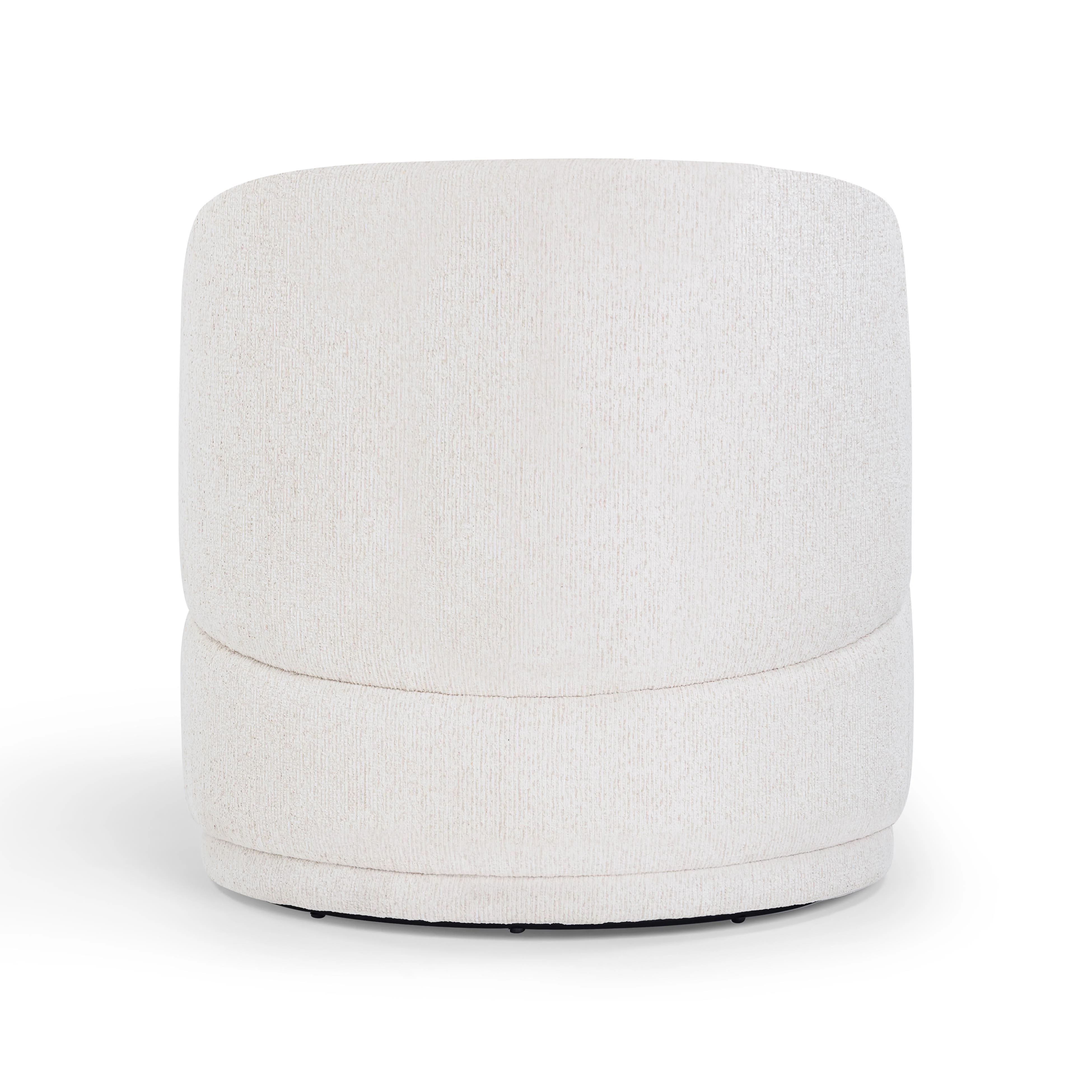 Massa Textured Fabric Swivel Accent Chair - Image 4