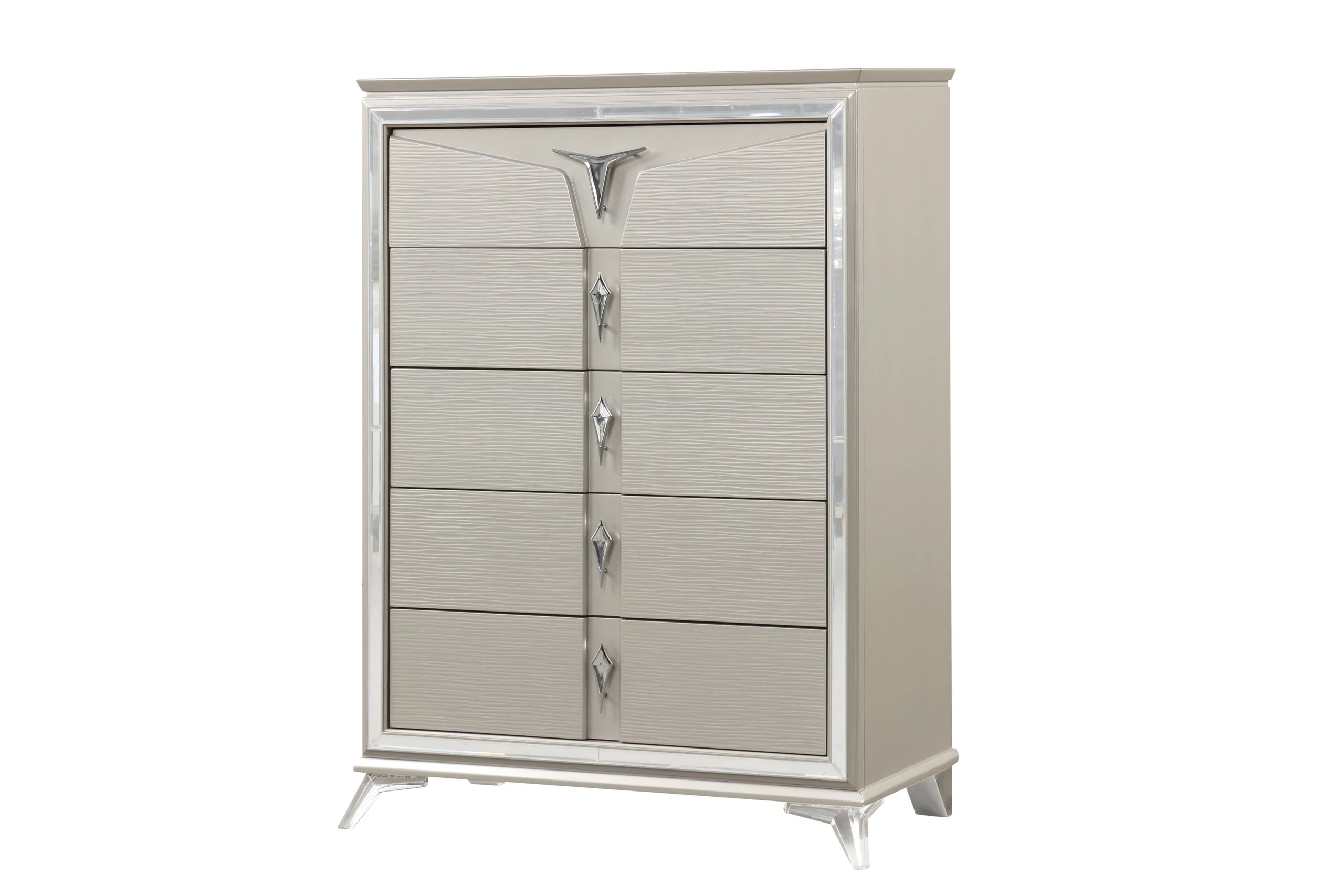 Master Champagne Storage Bedroom Set - Image 6
