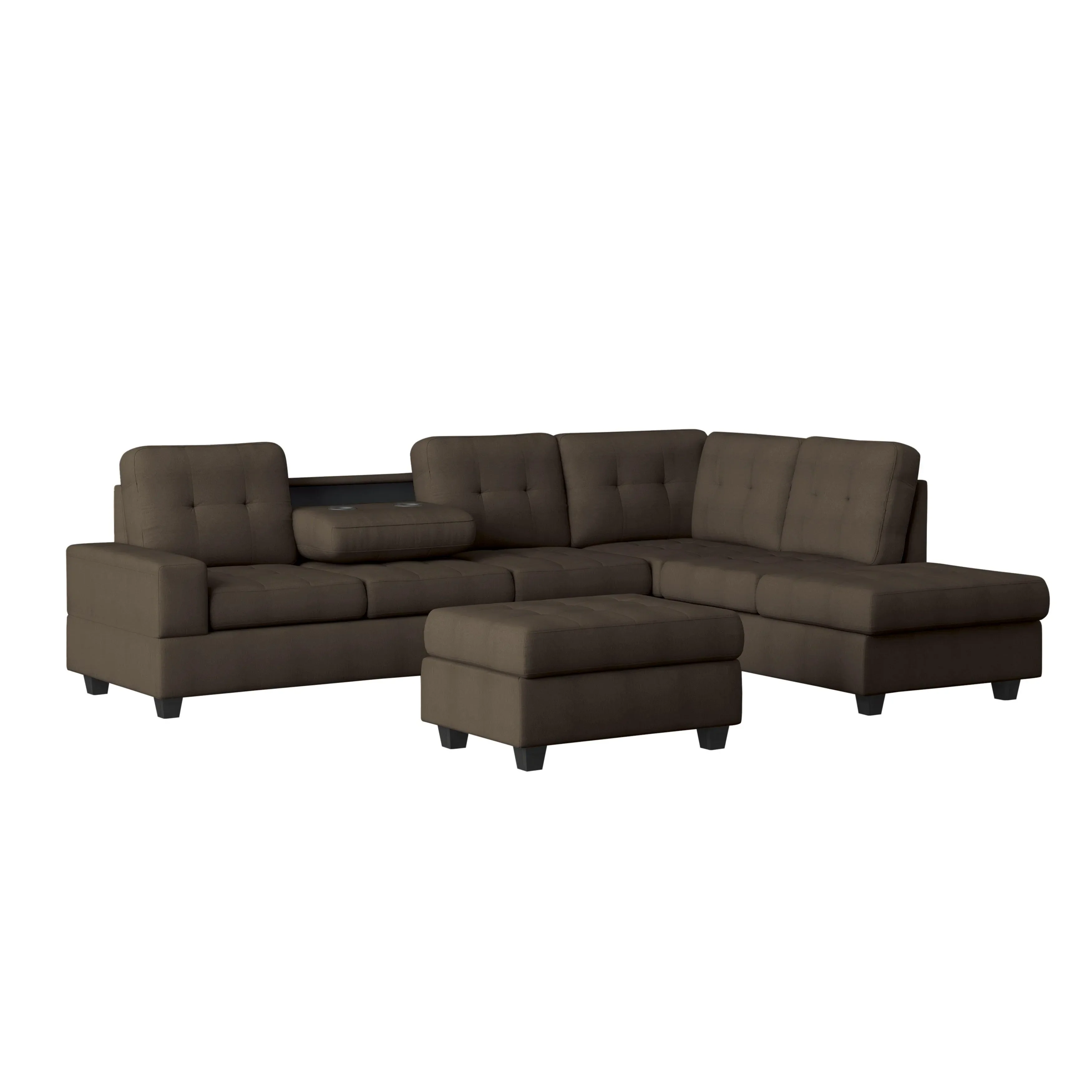 Maston Chocolate Reversible Sectional - Image 2