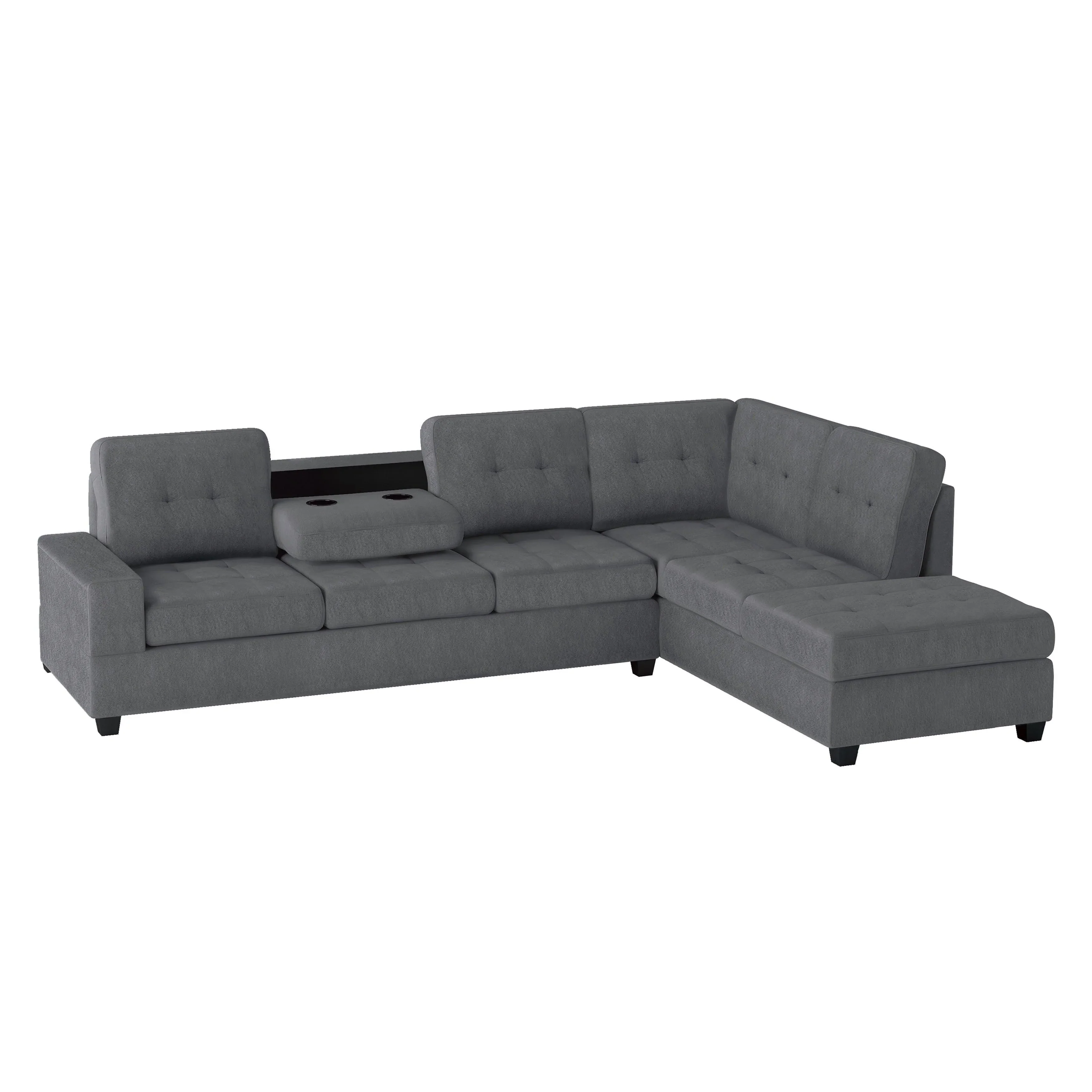 Maston Dark Gray Reversible Sectional - Image 7