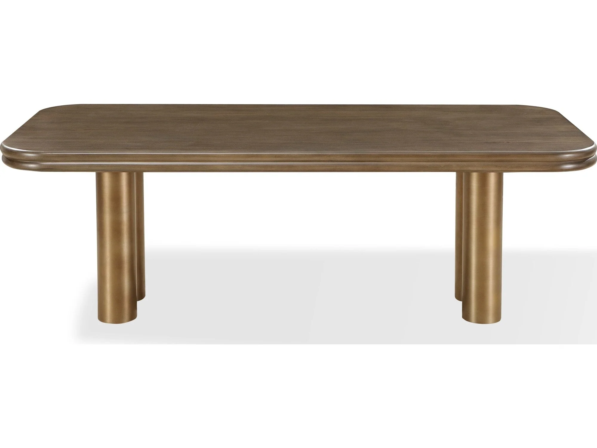 Mataranka Bistre/Brushed Golden Rectangular Dining Table - Image 2