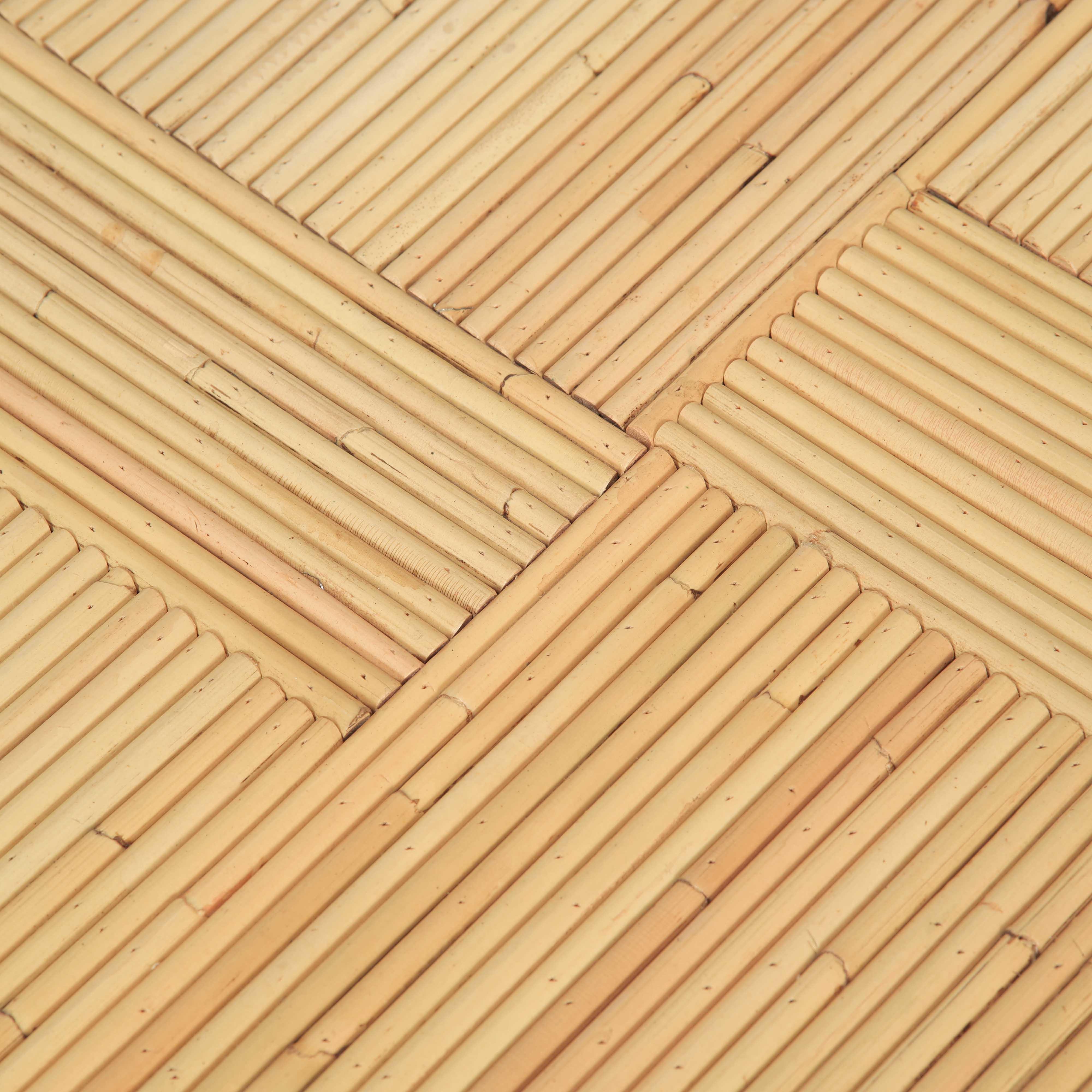 Matea Natural Rattan Cross Side Table - Image 6