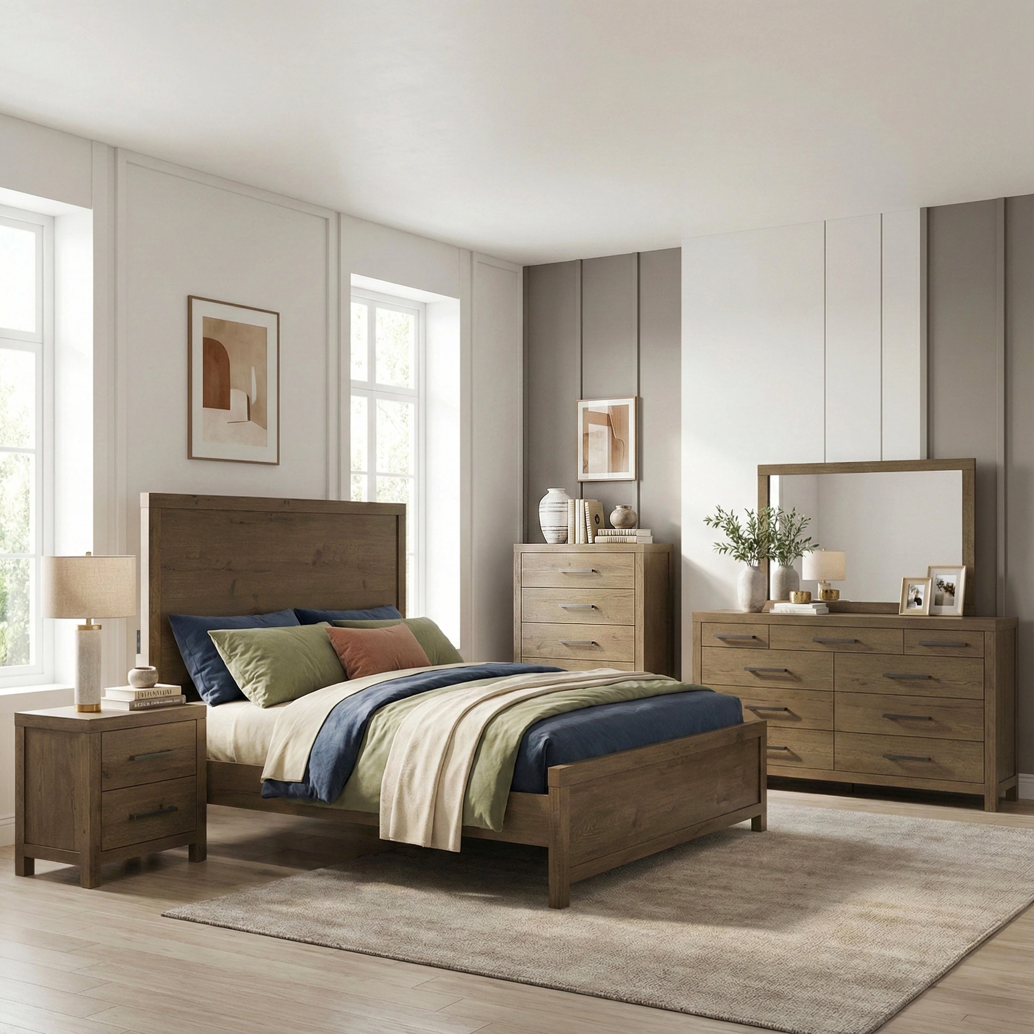 Matisse Brown Queen Panel Bed - Image 15
