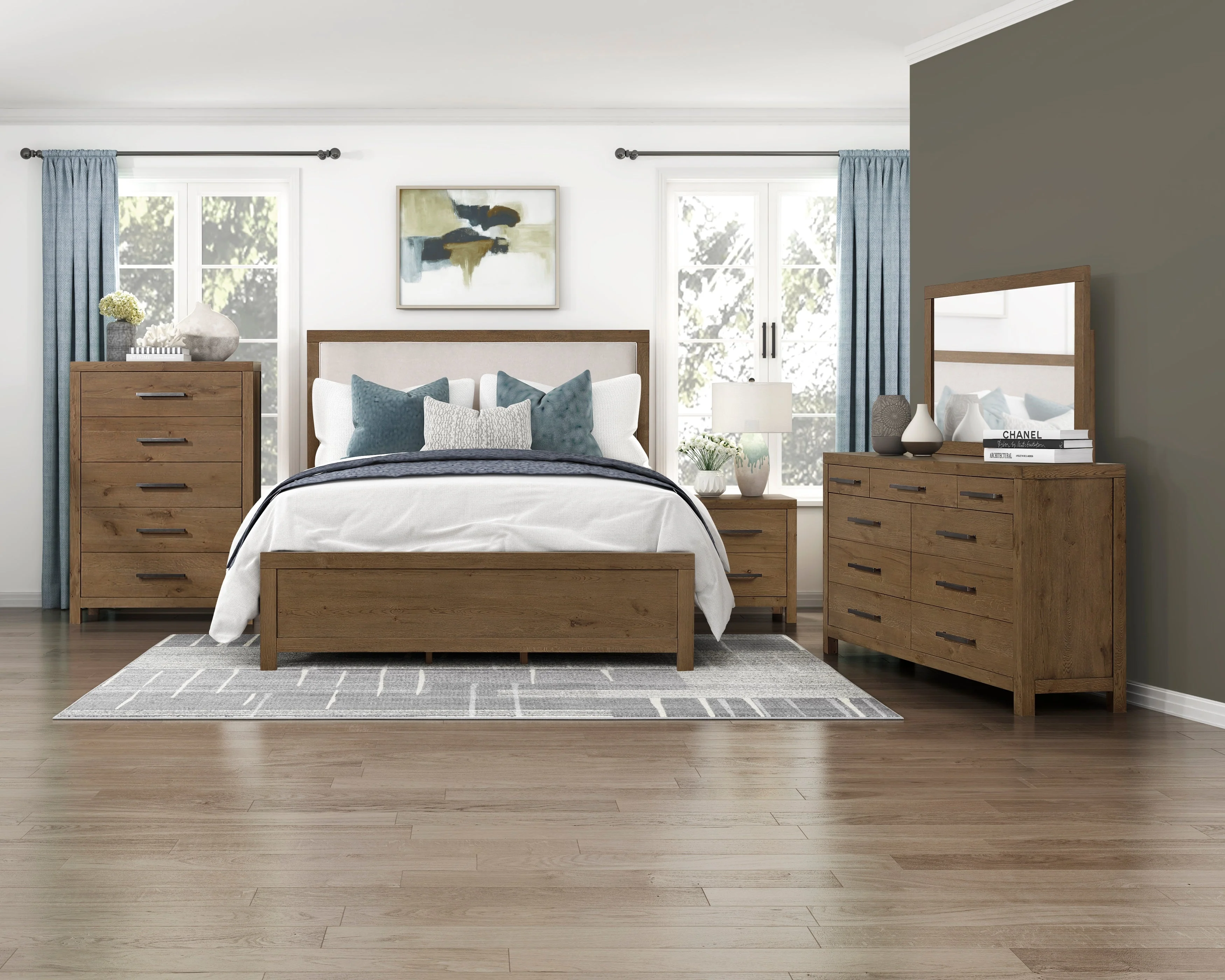 Matisse Brown Queen Panel Bed - Image 22
