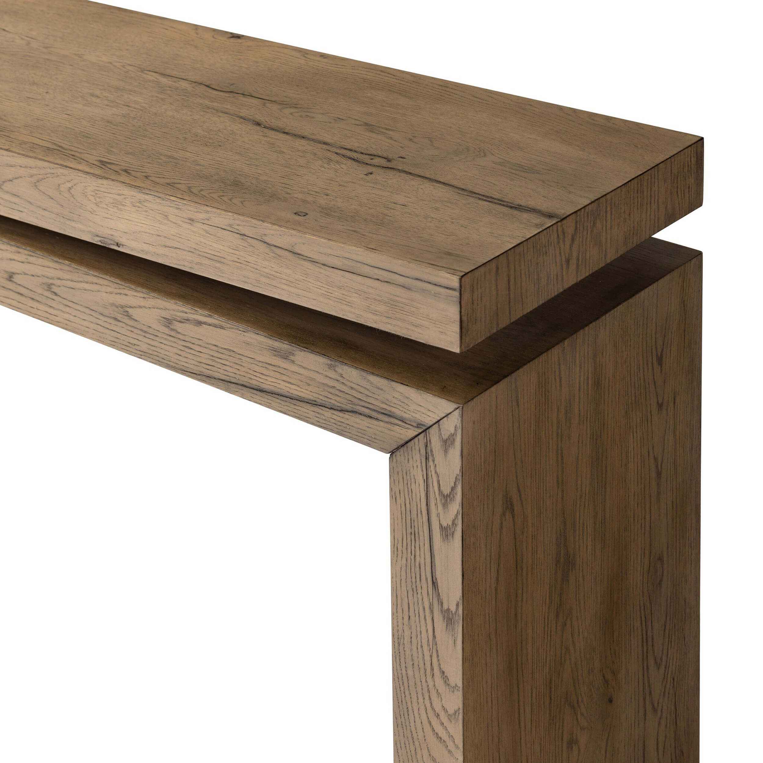 Matthes Console Table, Rustic Grey by Four Hands - Image 4