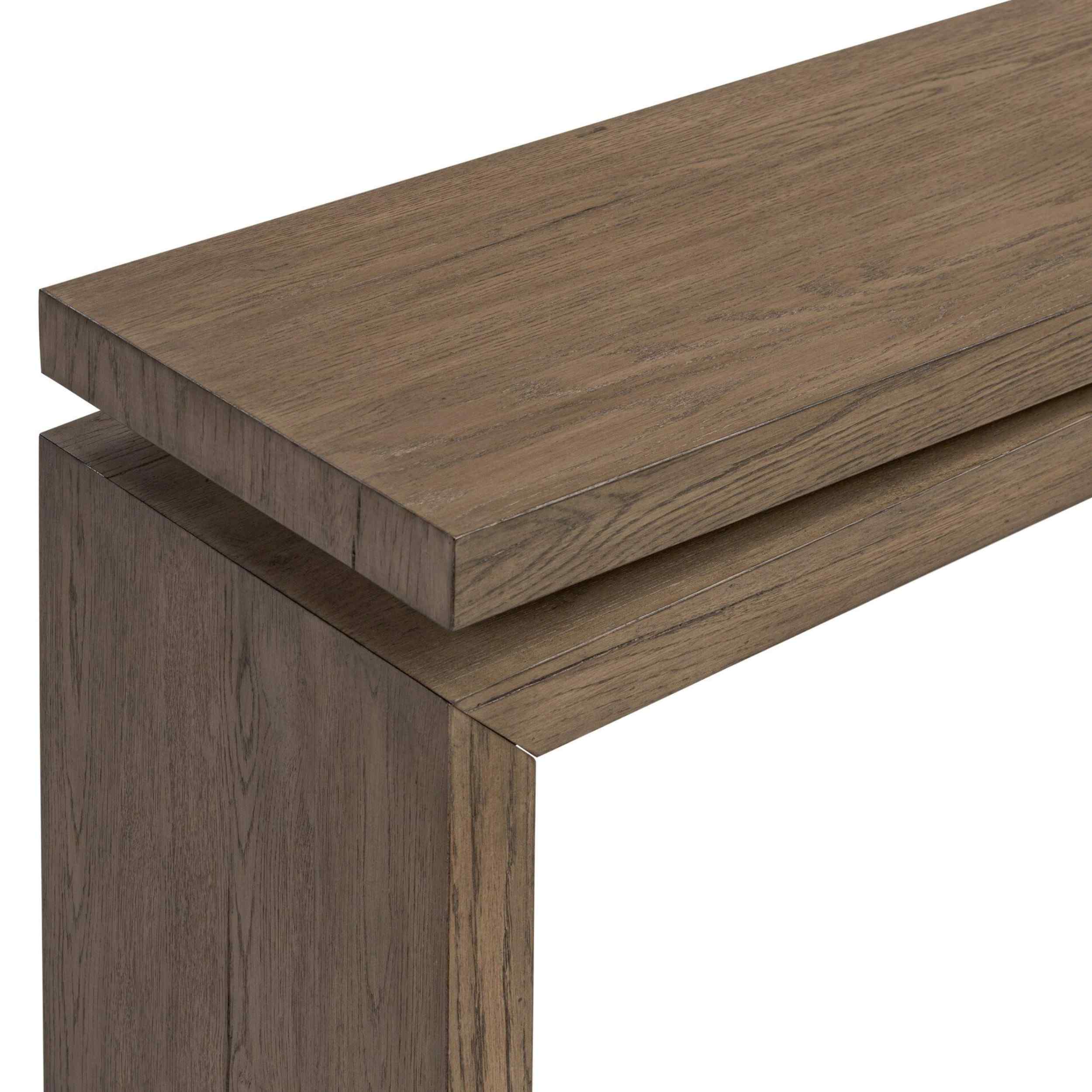 Matthes Console Table, Rustic Grey by Four Hands - Image 9