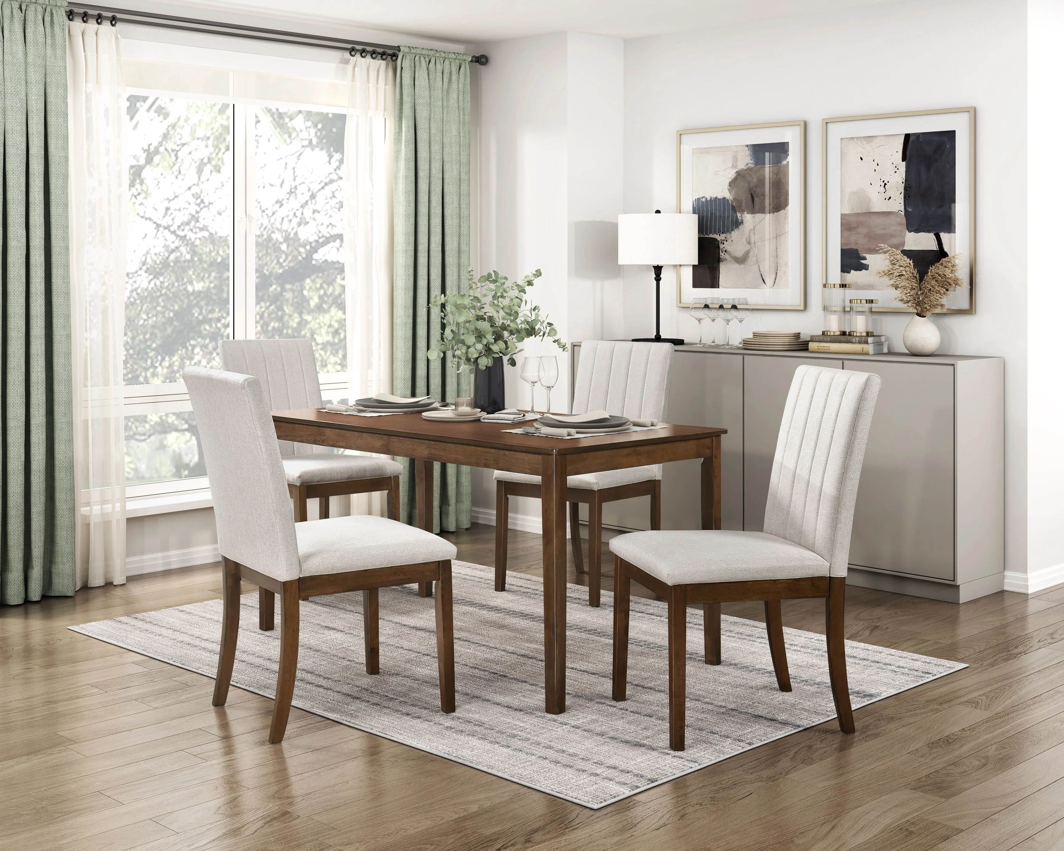 Maude Chestnut Dining Set
