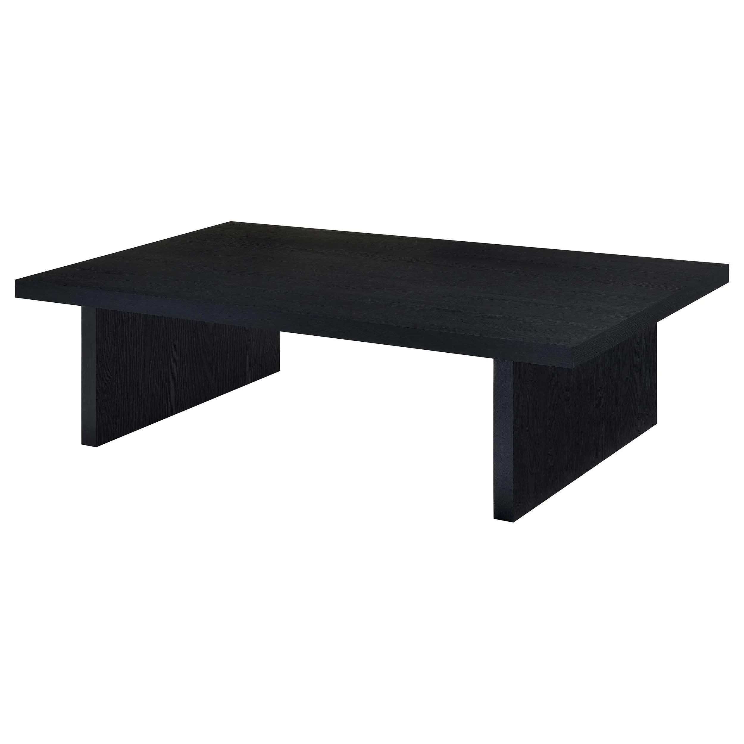 Max Black Rectangular Laminate Coffee Table - Image 2