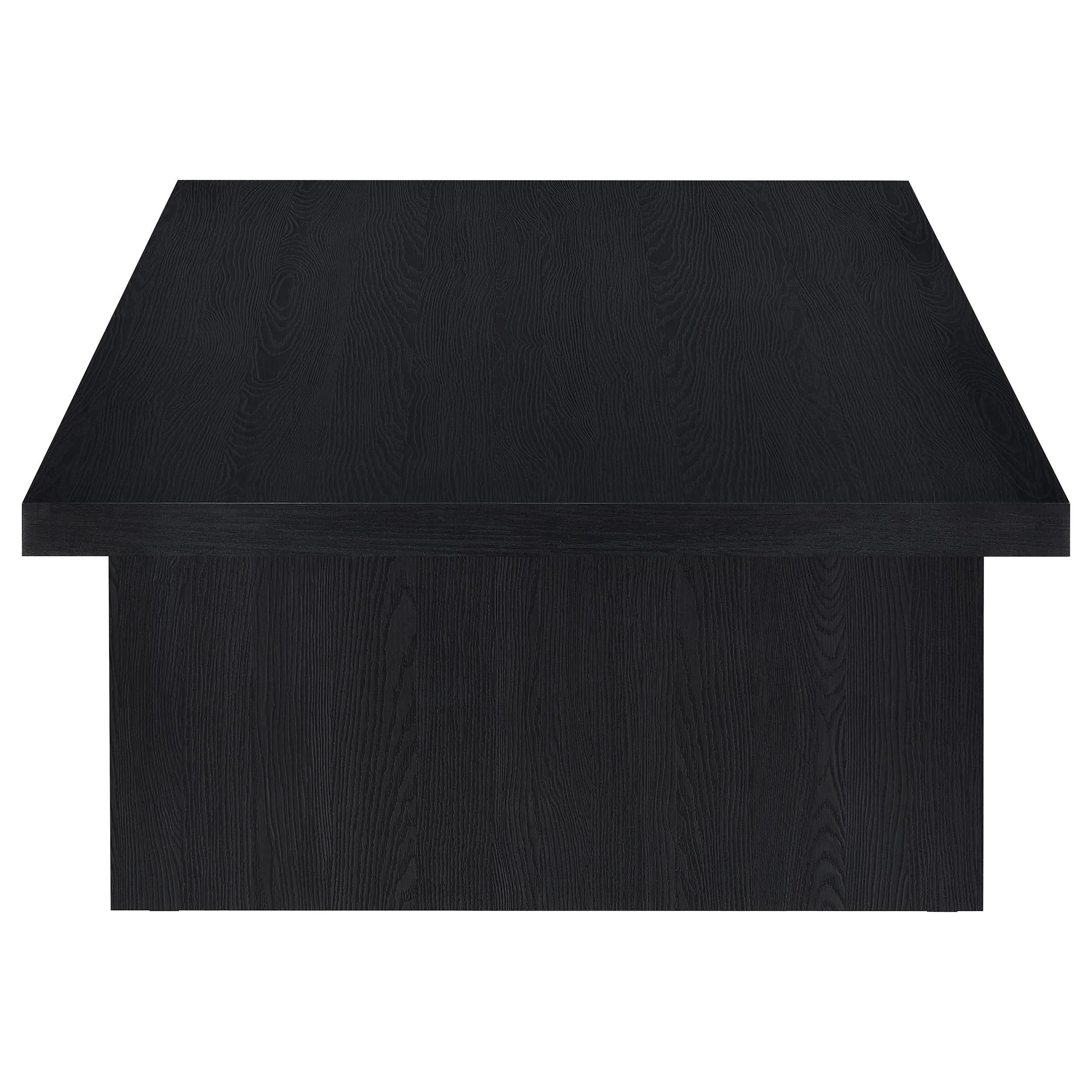 Max Black Rectangular Laminate Coffee Table - Image 4