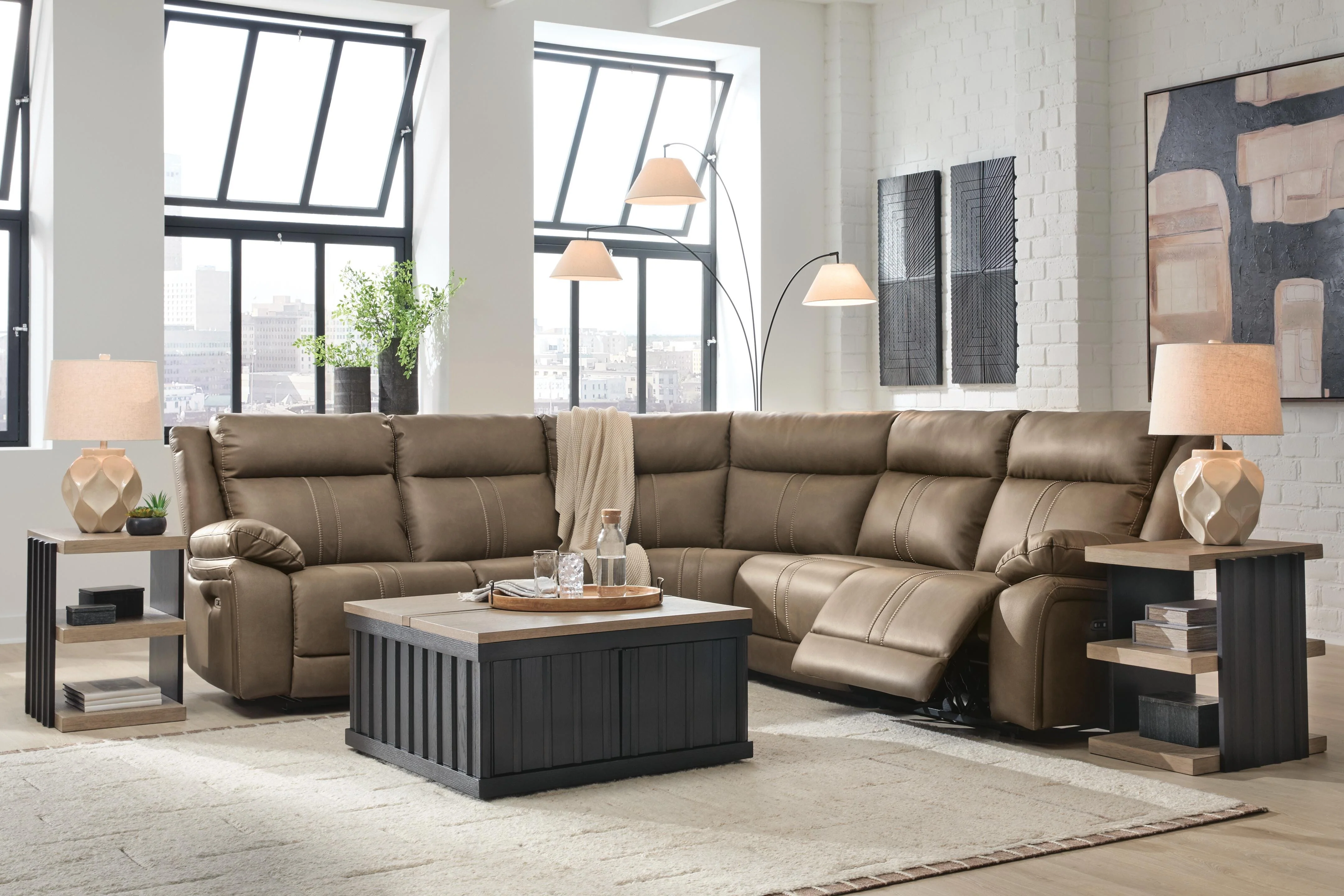 Max-Momentum Biscotti 5-Piece Power Reclining Sectional - Image 2