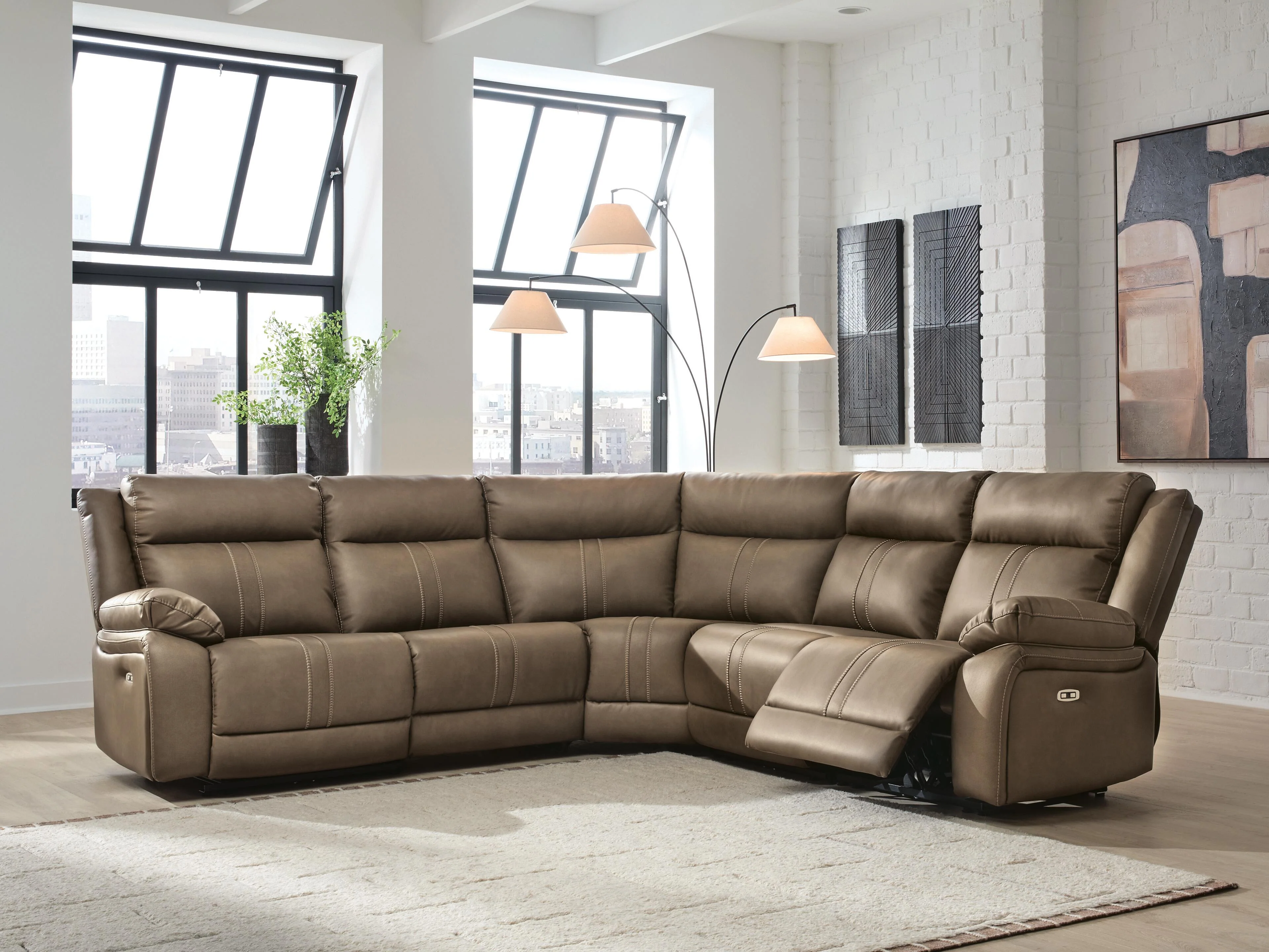 Max-Momentum Biscotti 5-Piece Power Reclining Sectional - Image 3