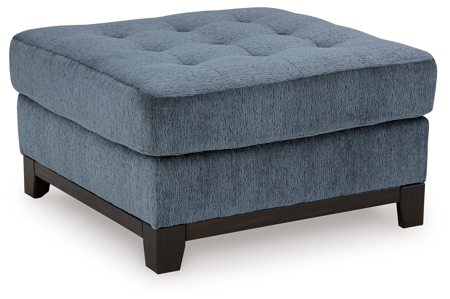 Maxon Place Navy Oversized Accent Ottoman - Image 2