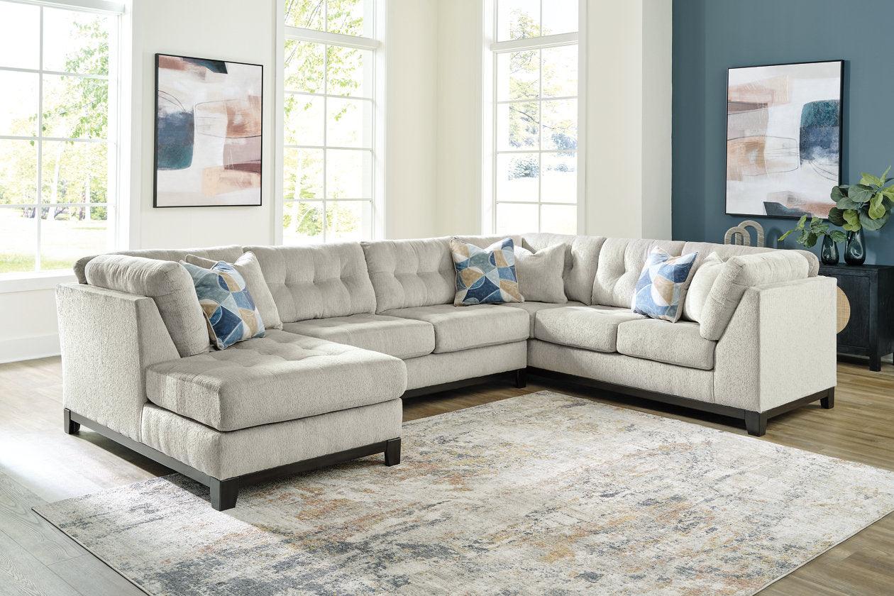 Maxon Place Stone 3-Piece Sectional with LAF Chaise