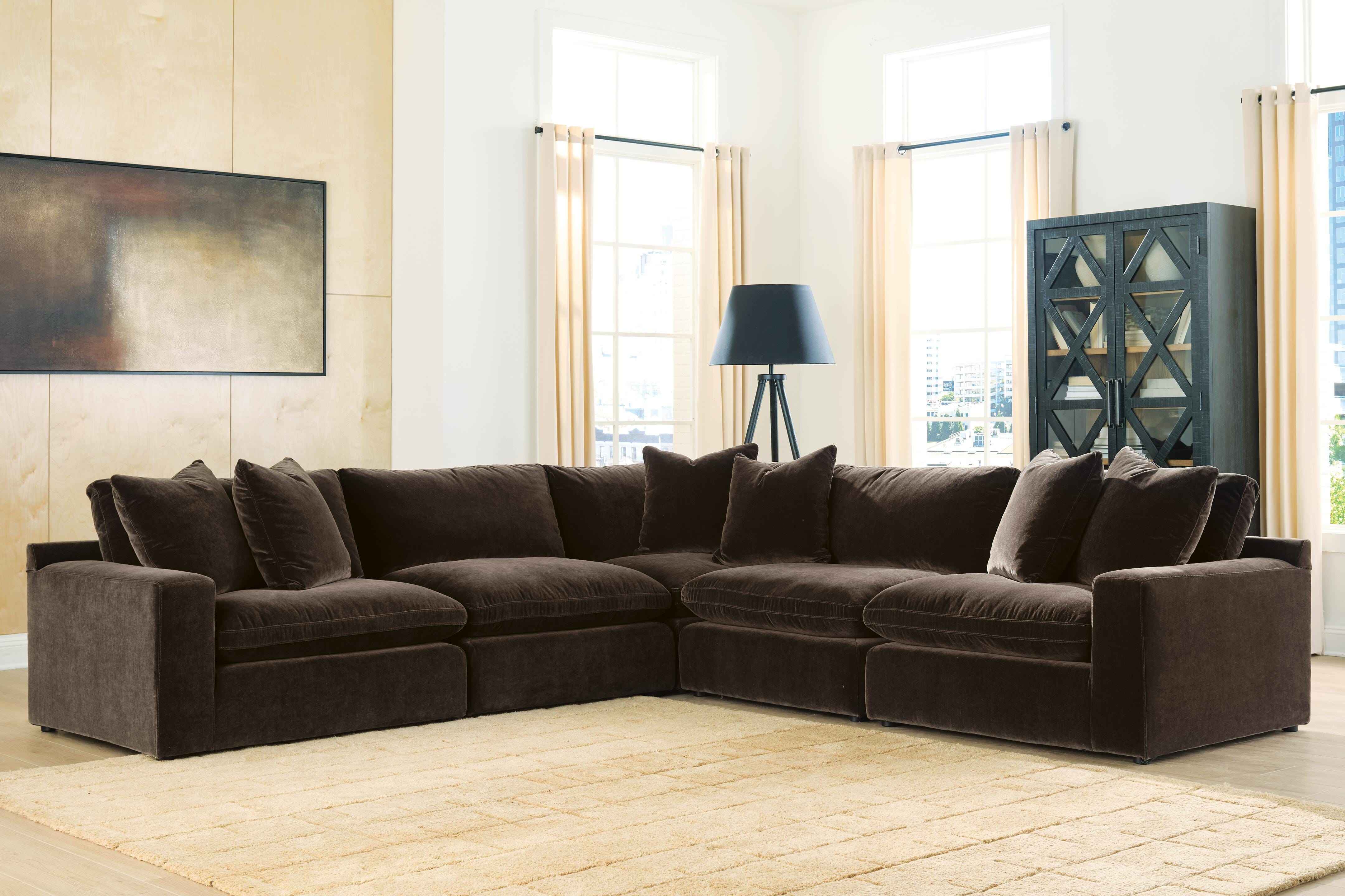 Maxton Heights Bittersweet 5-Piece Modular Modular Sectional