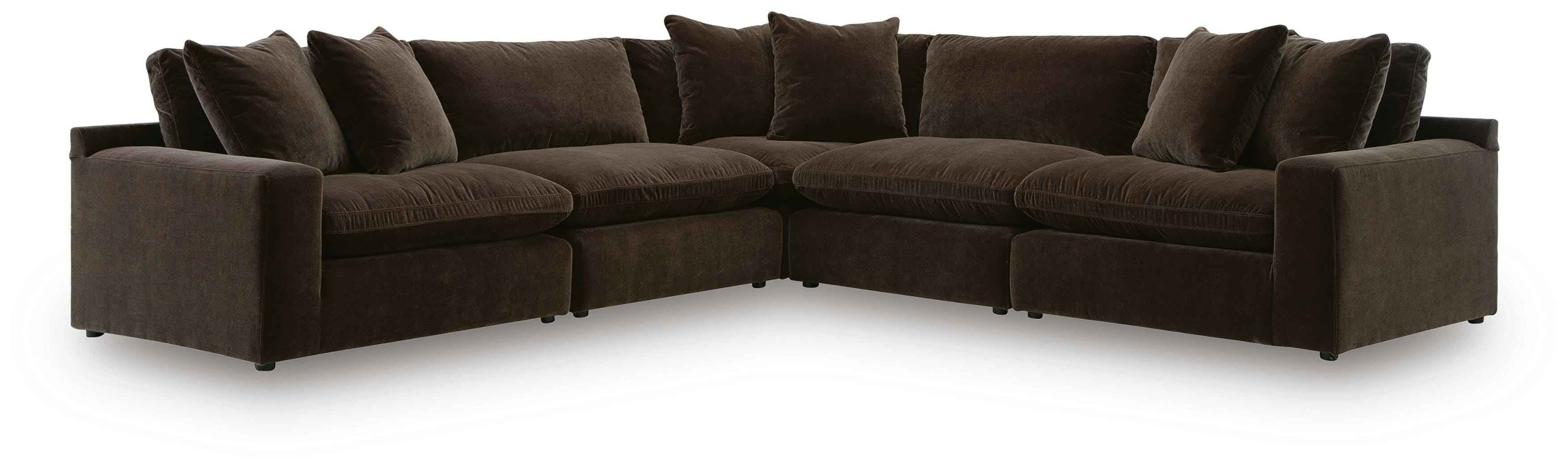 Maxton Heights Bittersweet 5-Piece Modular Modular Sectional - Image 2