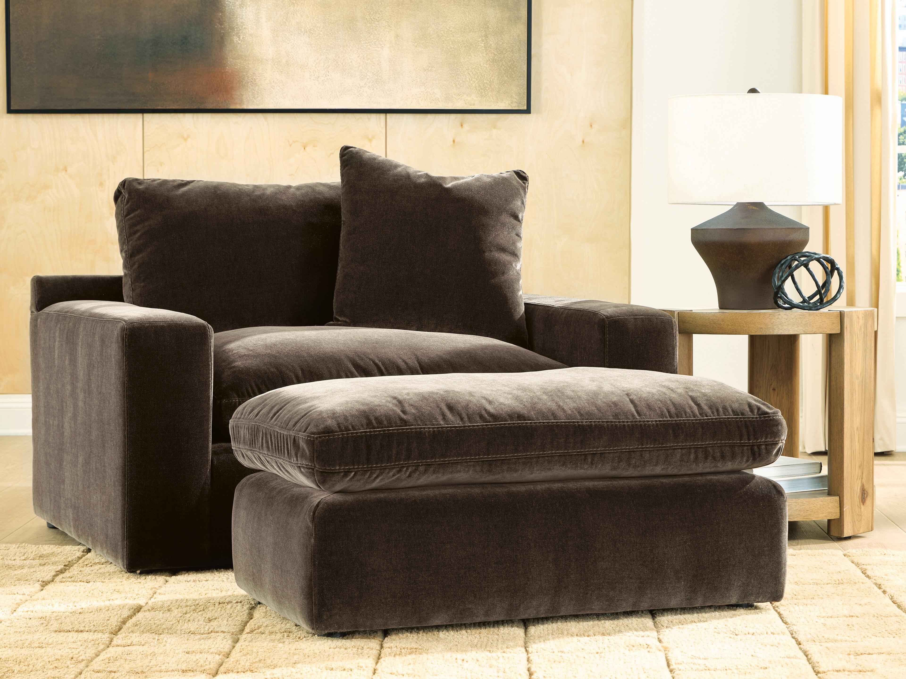 Maxton Heights Bittersweet Oversized Chair and Ottoman - Image 2