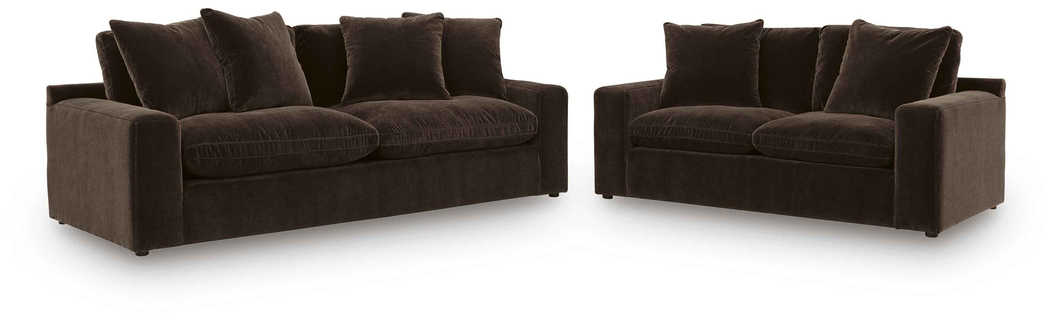 Maxton Heights Bittersweet Sofa and Loveseat - Image 2