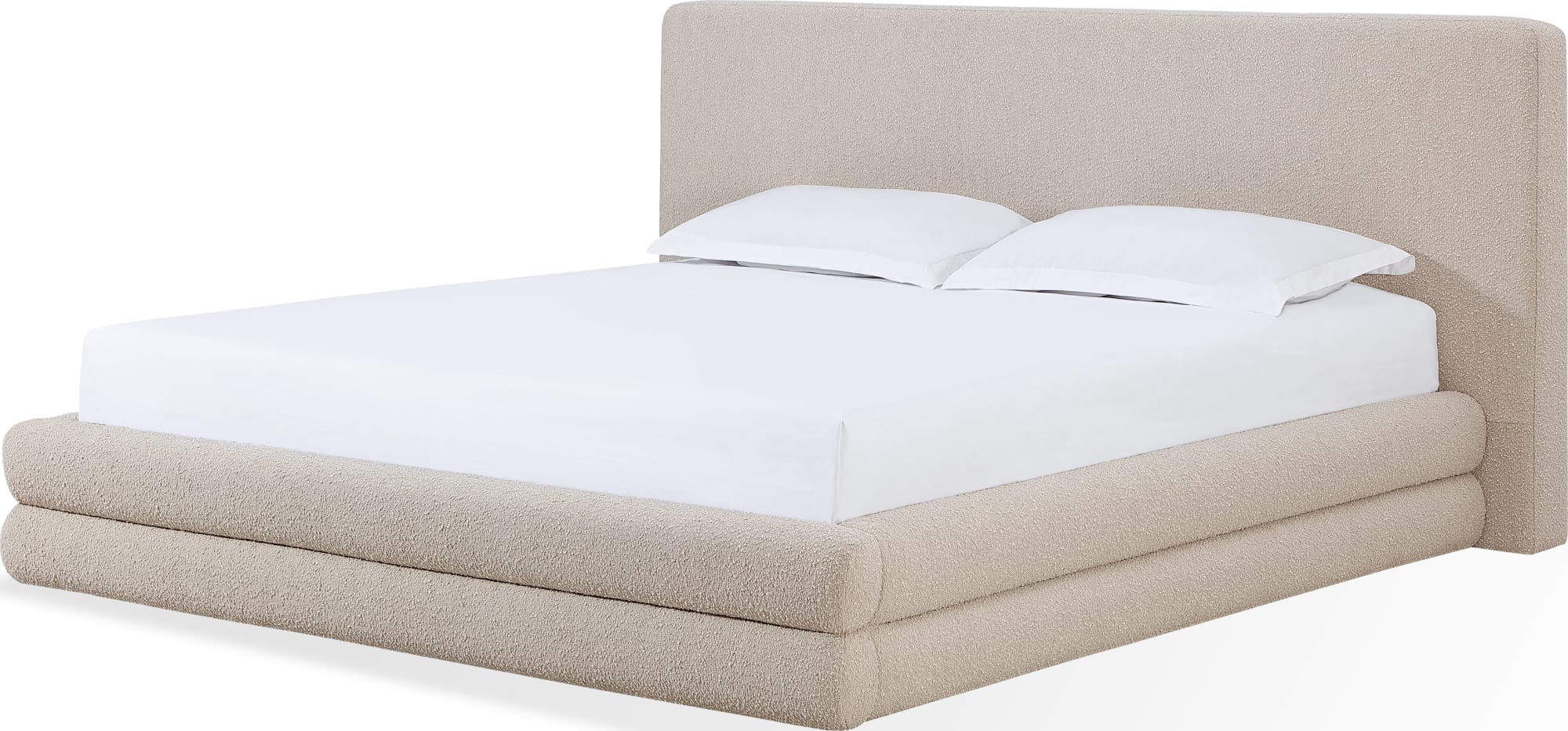 Maya Brun King Upholstered Platform Bed - Image 7