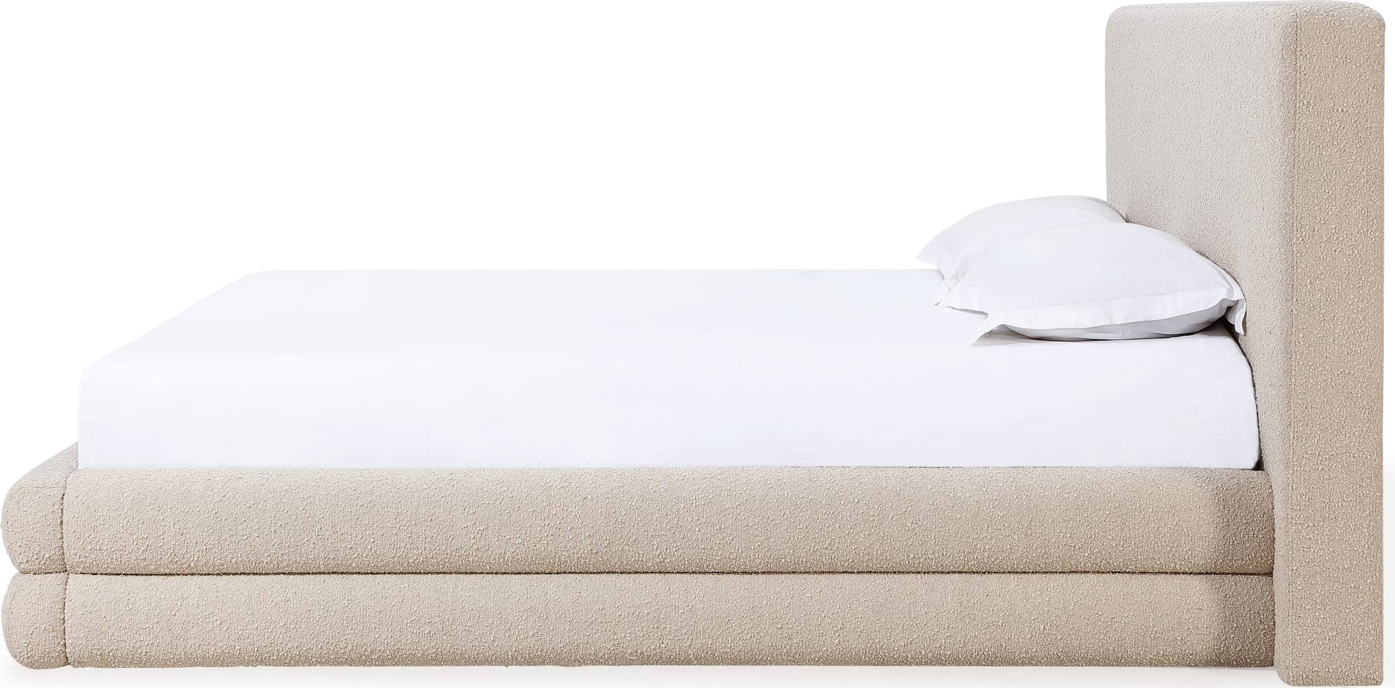 Maya Brun Queen Upholstered Platform Bed - Image 9