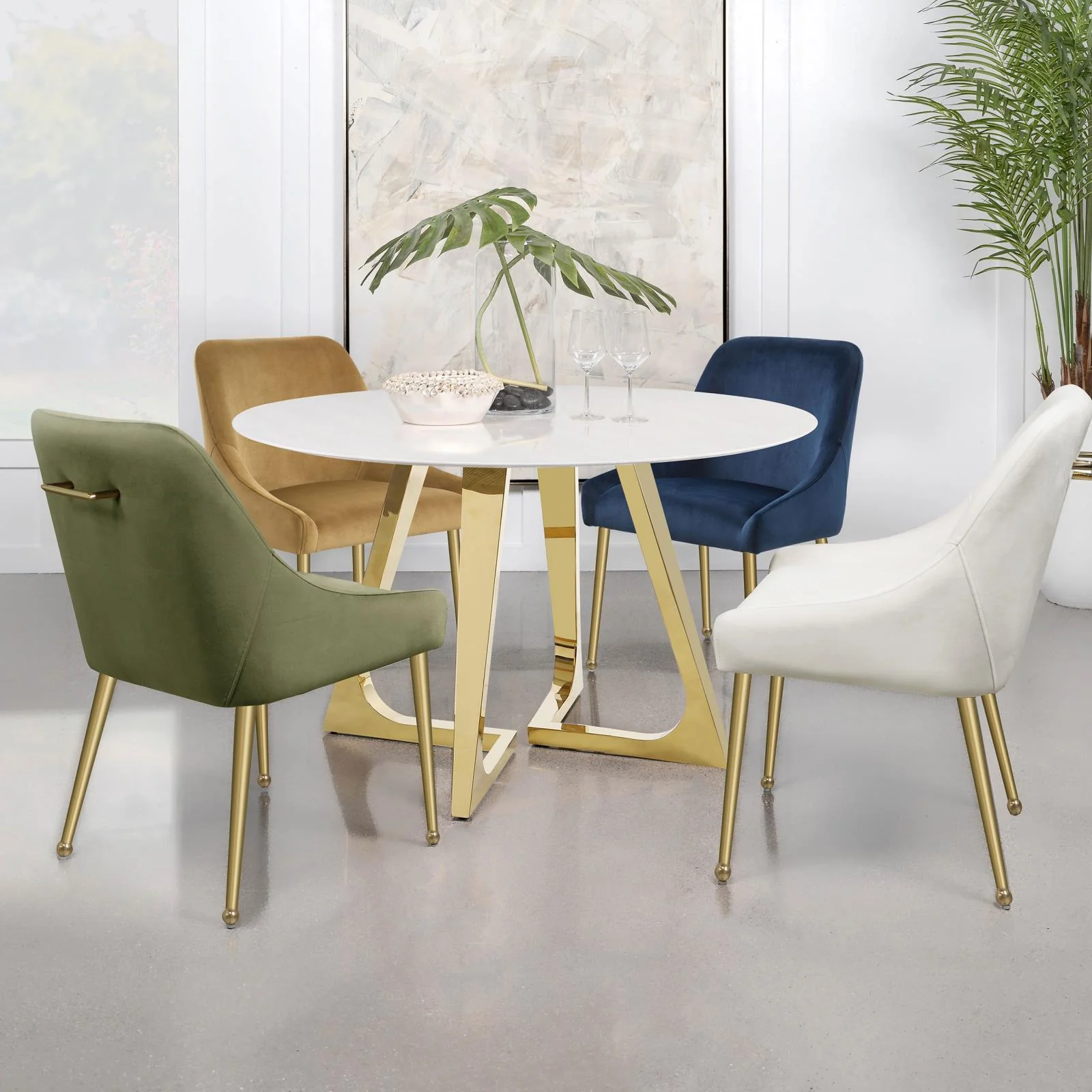 Mayette Parsons Wingback Dining Side Chairs Cognac (Set of 2) - Image 12