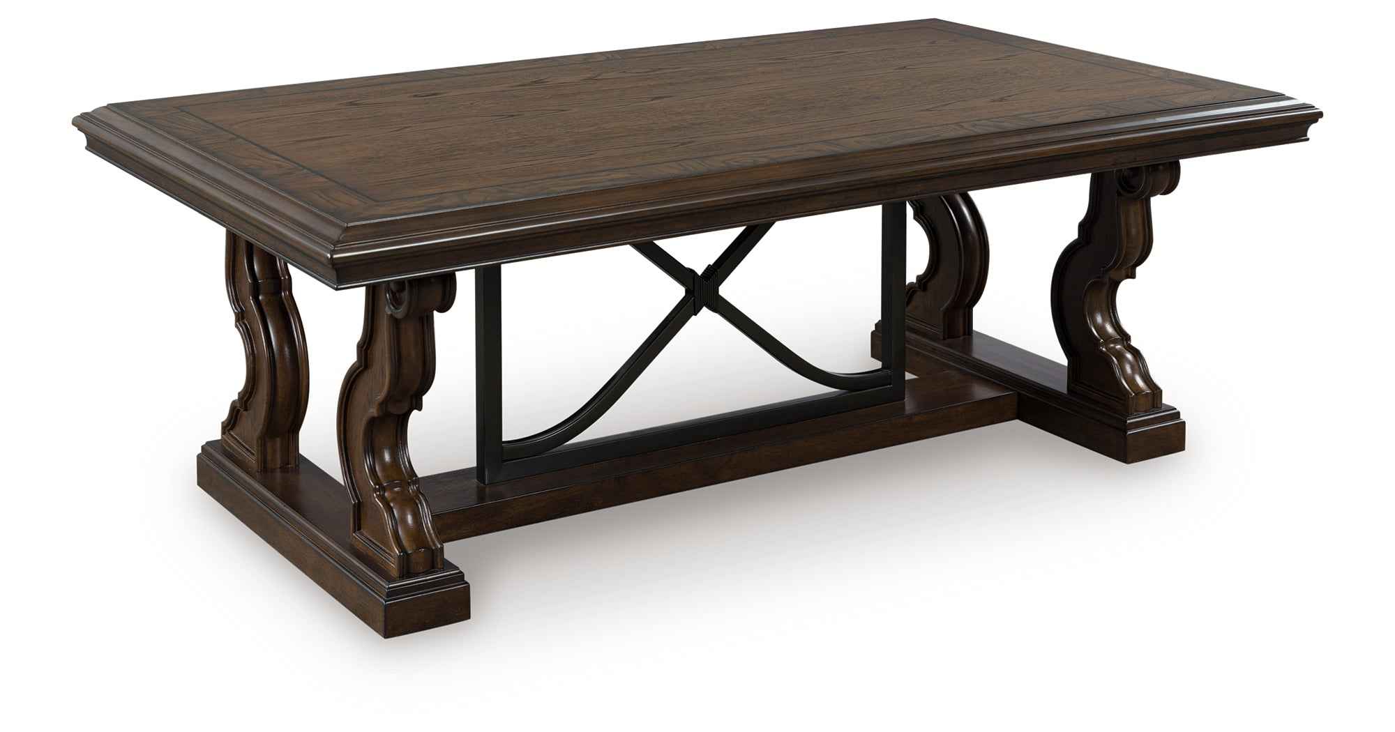 Maylee Dark Brown Coffee Table and 2 End Tables - Image 4