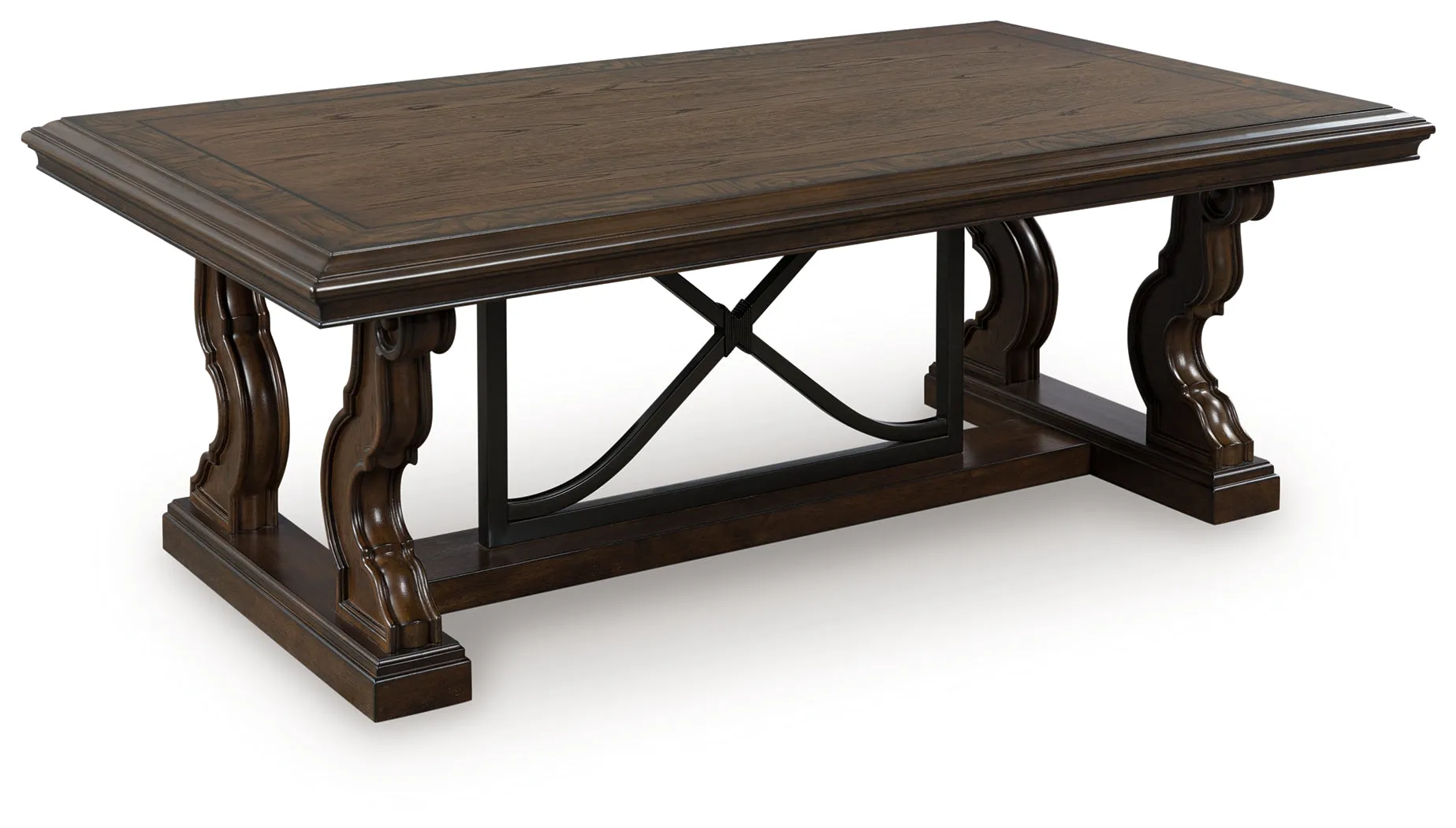 Maylee Dark Brown Coffee Table - Image 2