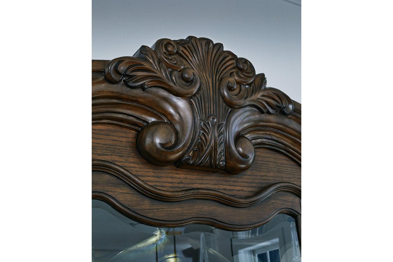 Maylee Dark Brown Dining Buffet and Hutch - Image 5