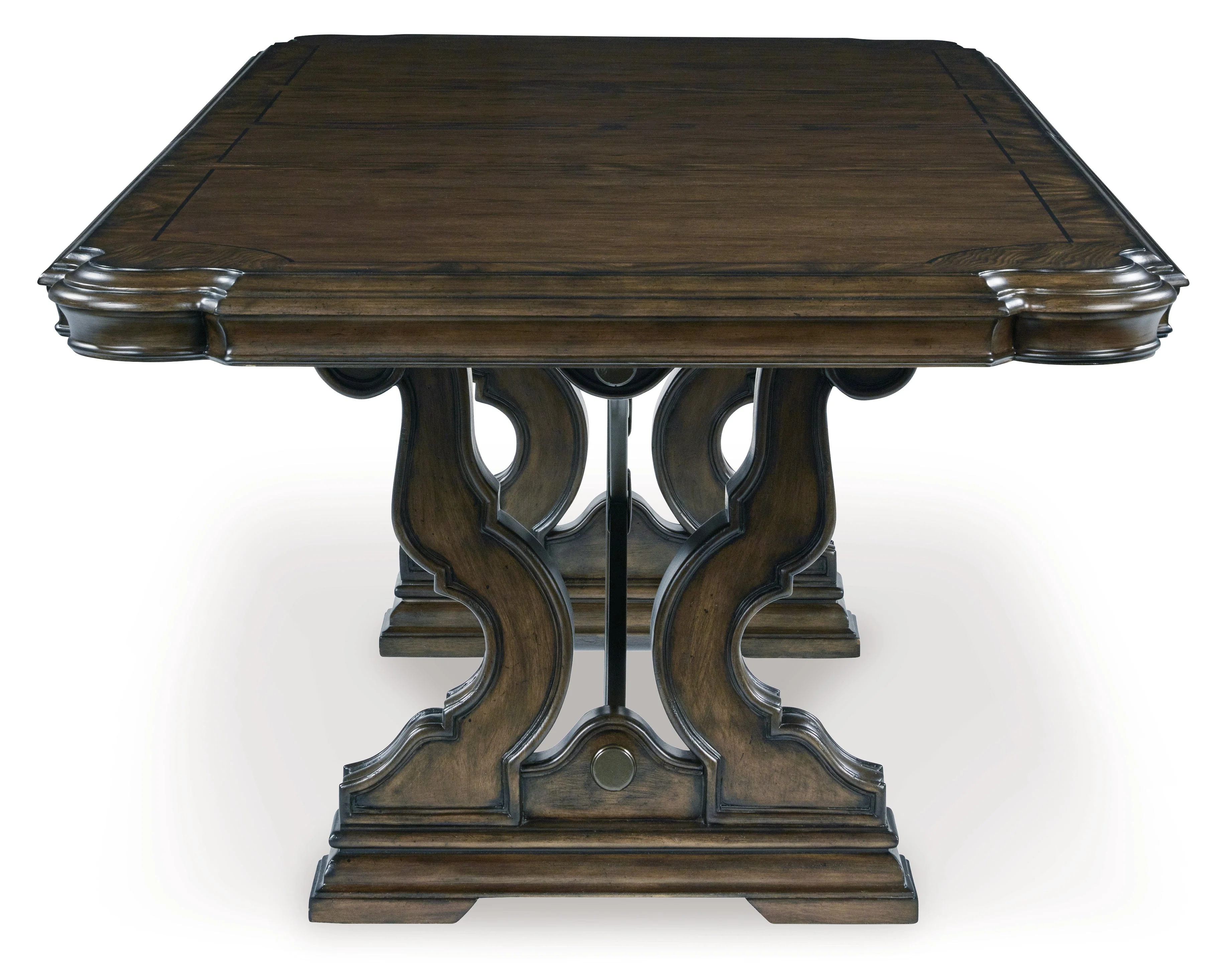 Maylee Dark Brown Dining Table and 4 Chairs and Bench - Image 12
