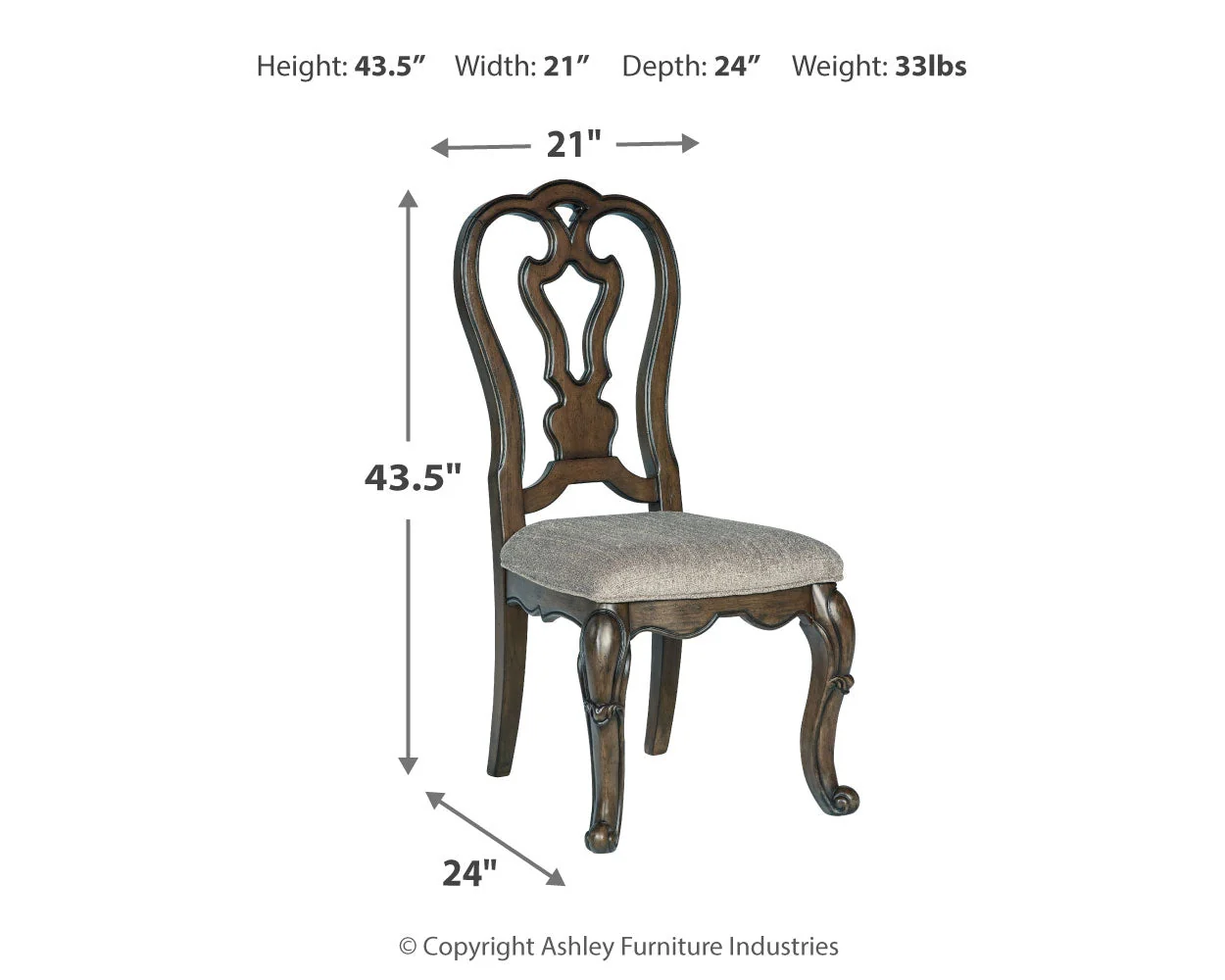 Maylee Dark Brown Dining Table and 4 Chairs and Bench - Image 18