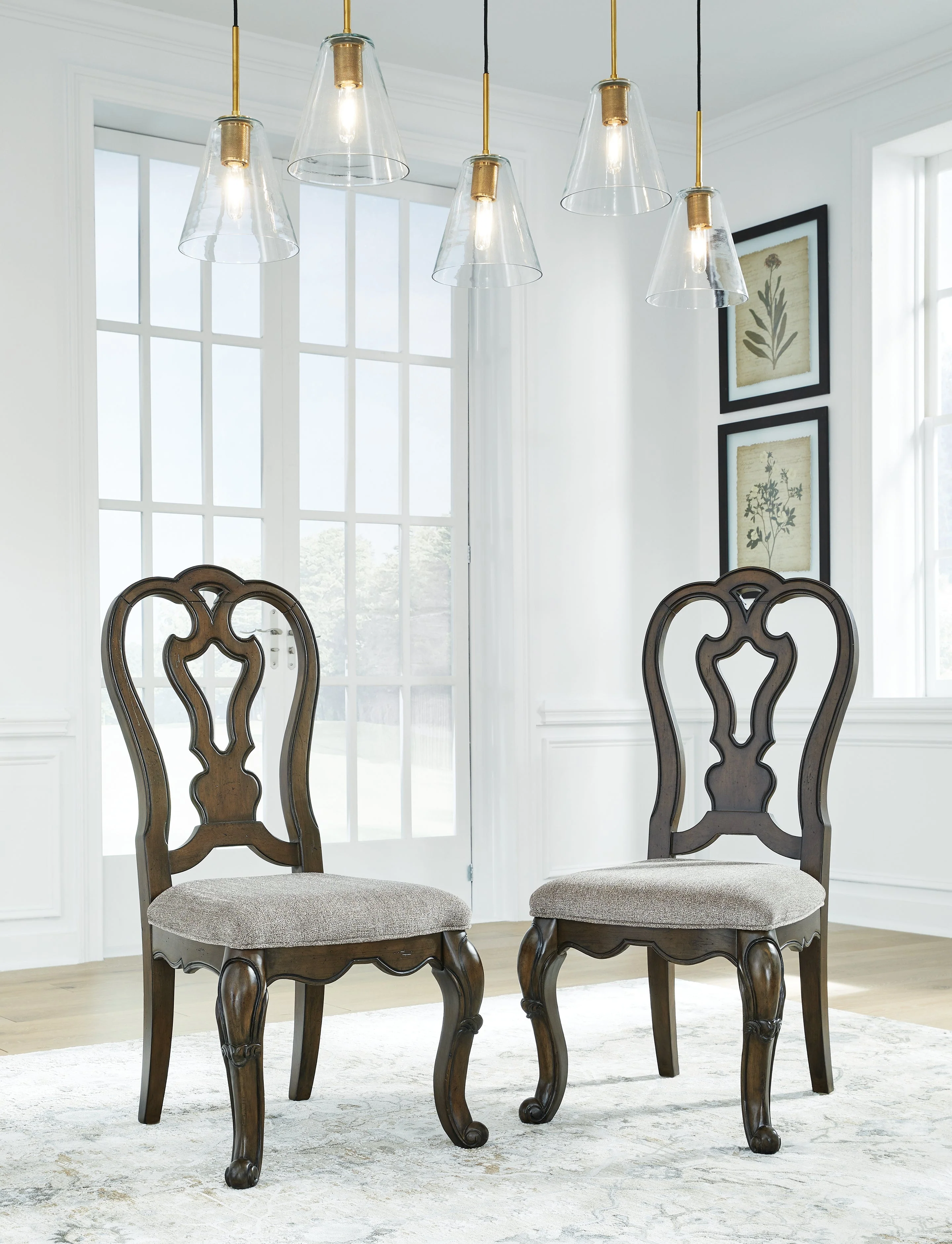 Maylee Dark Brown Dining Table and 4 Chairs and Bench - Image 23