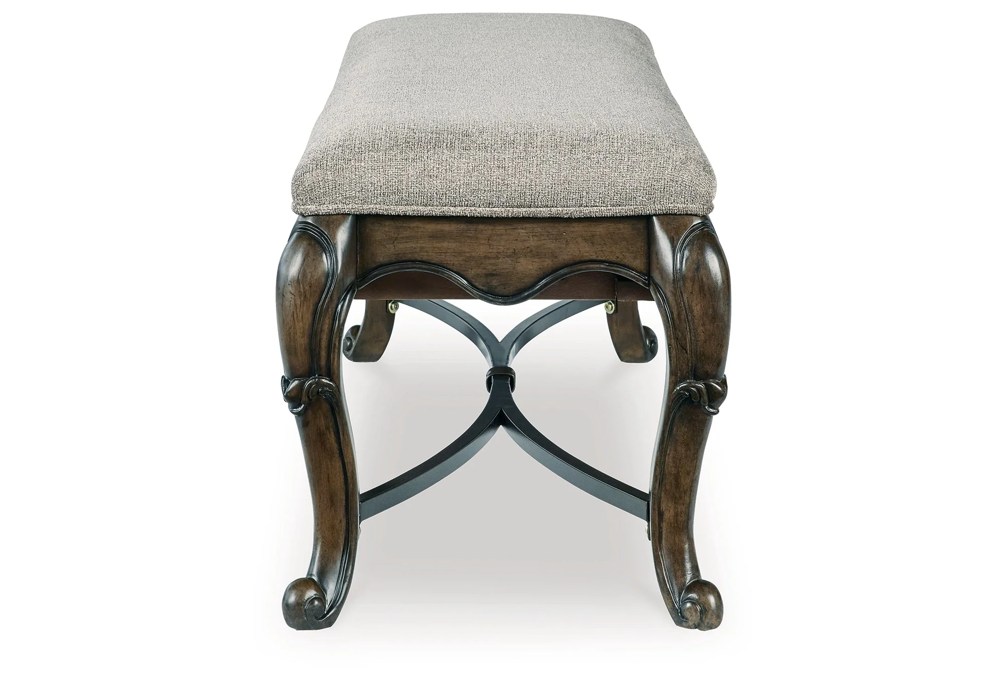 Maylee Dark Brown Dining Table and 4 Chairs and Bench - Image 24