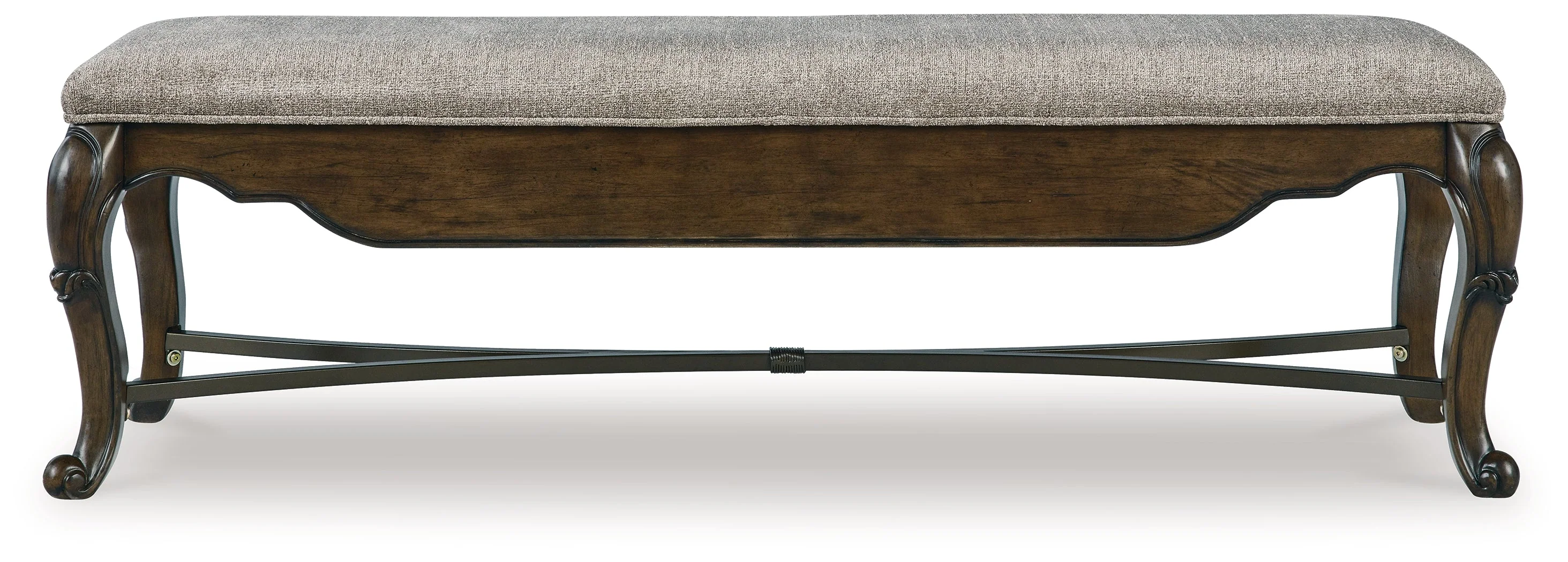 Maylee Dark Brown Dining Table and 4 Chairs and Bench - Image 6