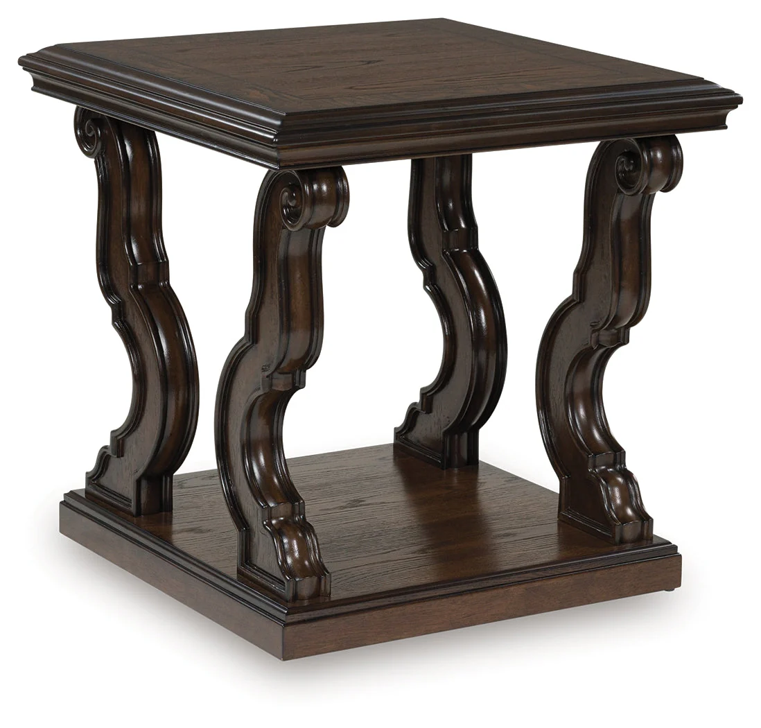 Maylee Dark Brown End Table - Image 2