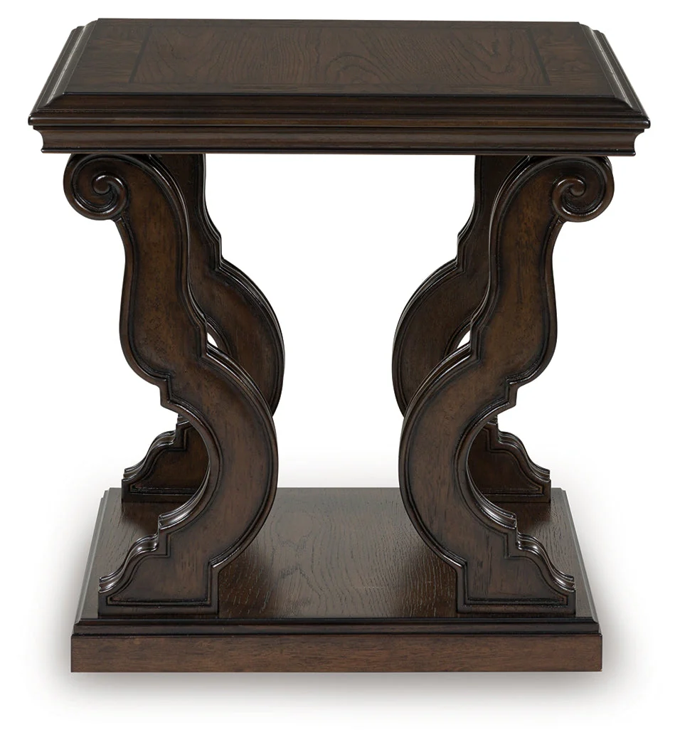 Maylee Dark Brown End Table - Image 3