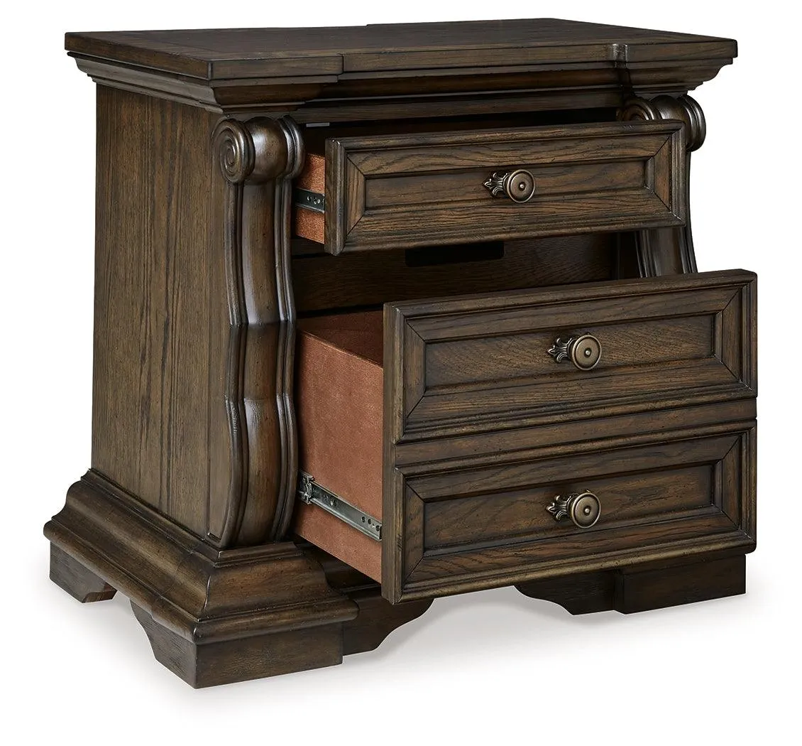 Maylee Dark Brown Nightstand - Image 2