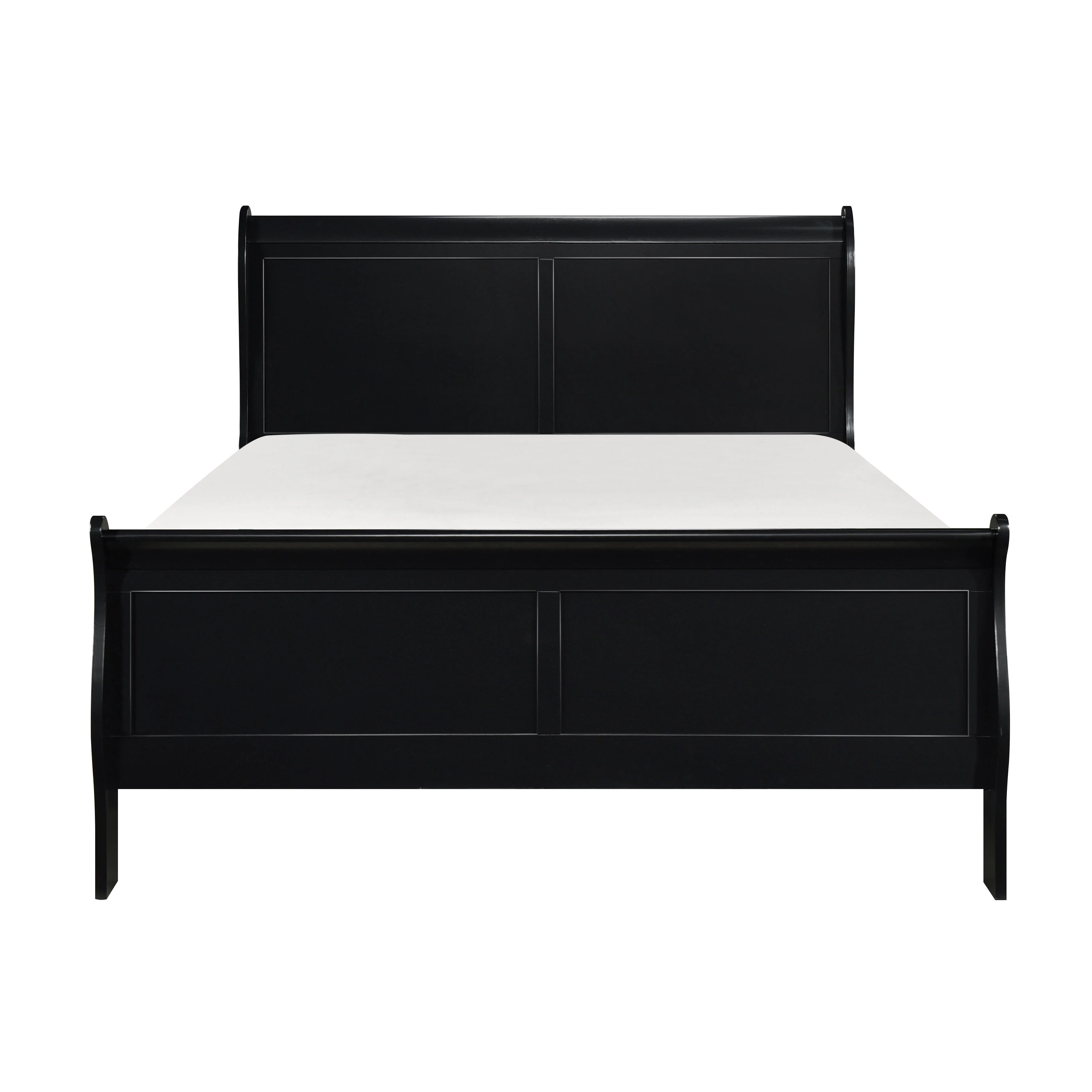Mayville Black California King Sleigh Bed