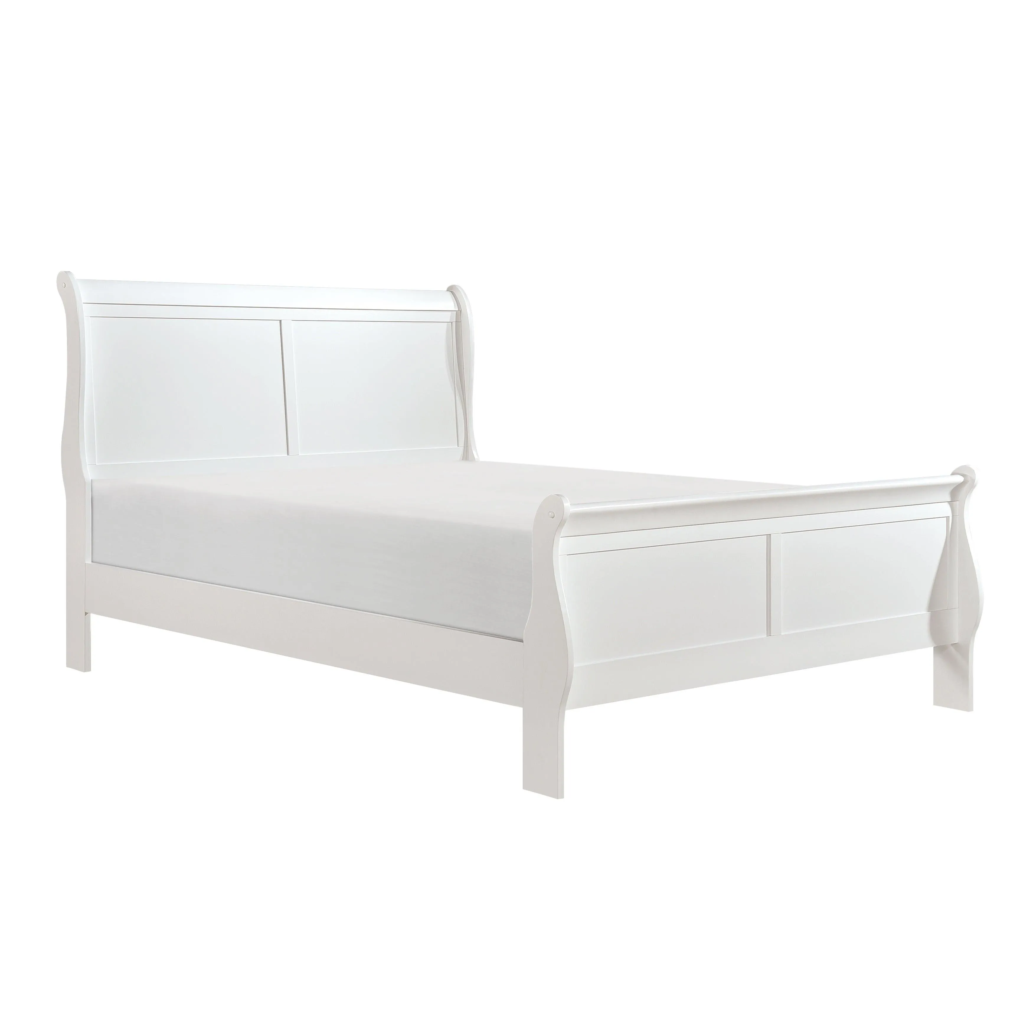 Mayville White King Sleigh Bed - Image 3