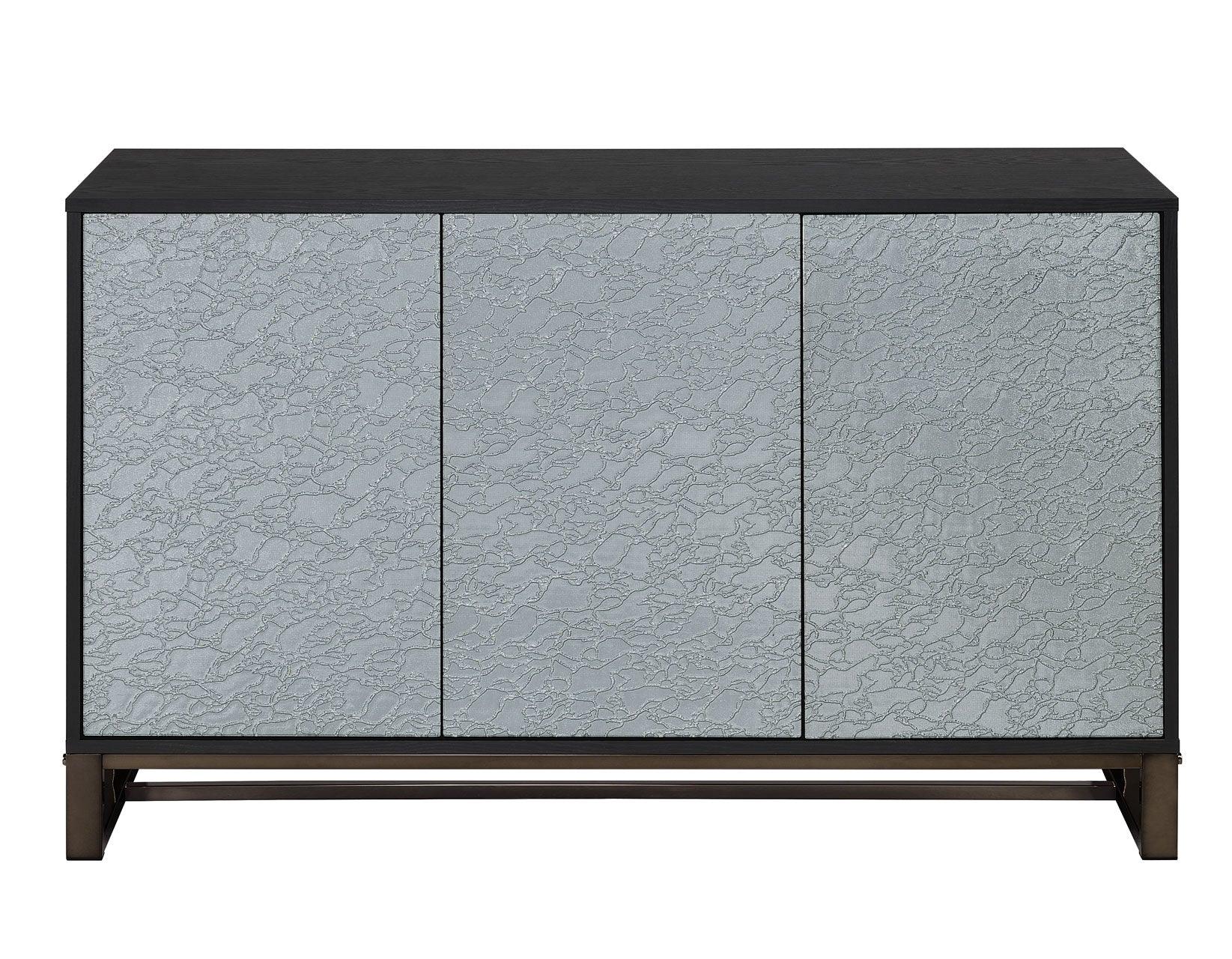 Mazie 3-Door SIdeboard with Patterned Mirror Doors - Image 5