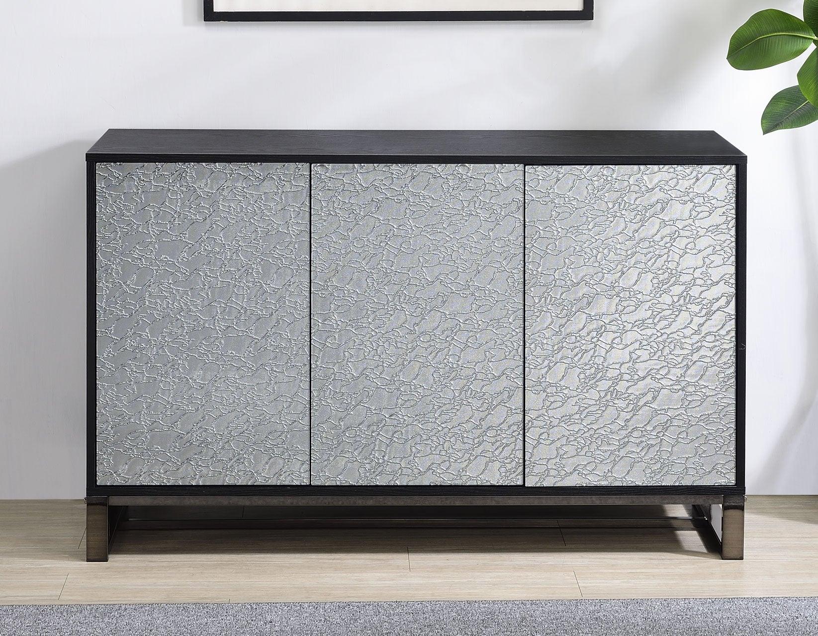 Mazie 3-Door SIdeboard with Patterned Mirror Doors - Image 8