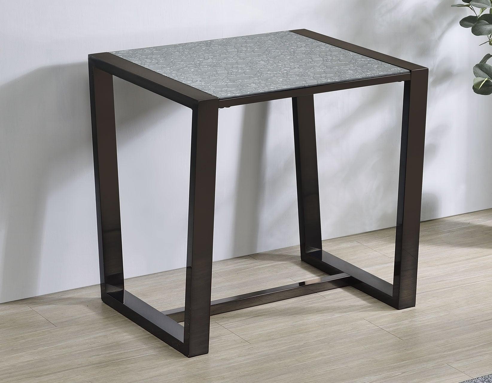 Mazie Patterned Mirror 3-Piece Table Set - Image 2