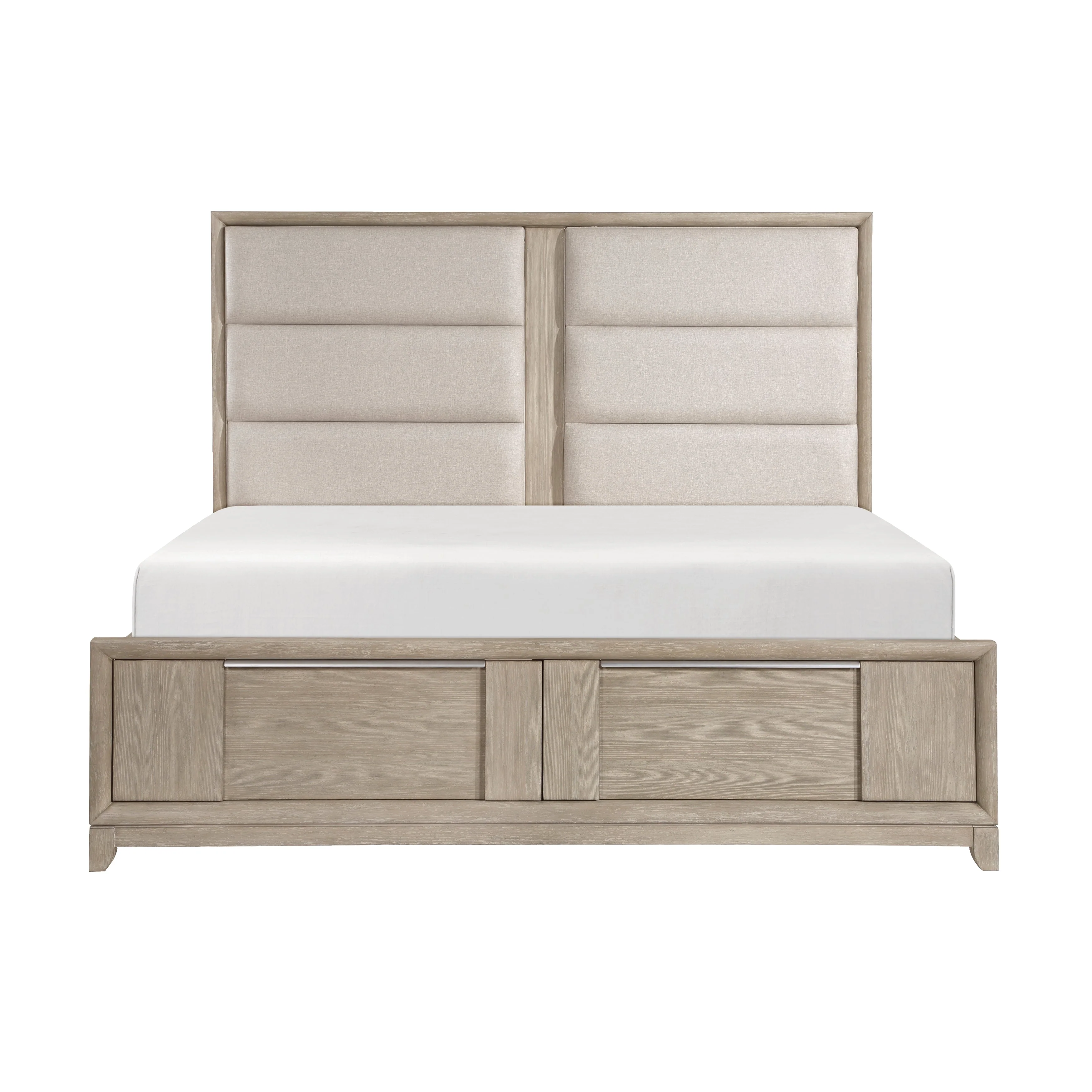 McKewen Light Gray King Storage Platform Bed - Image 9