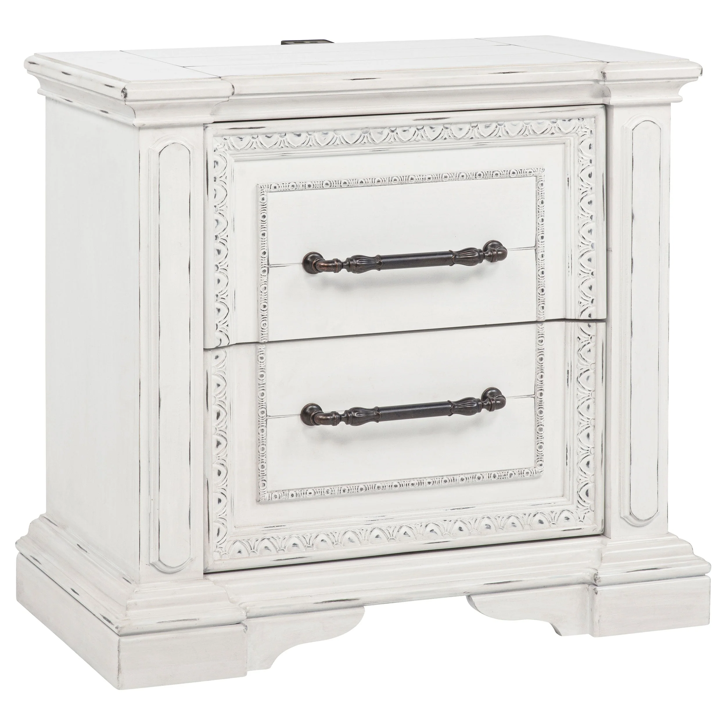 McKinney Vintage White 5-piece Eastern King Bedroom Set - Image 5