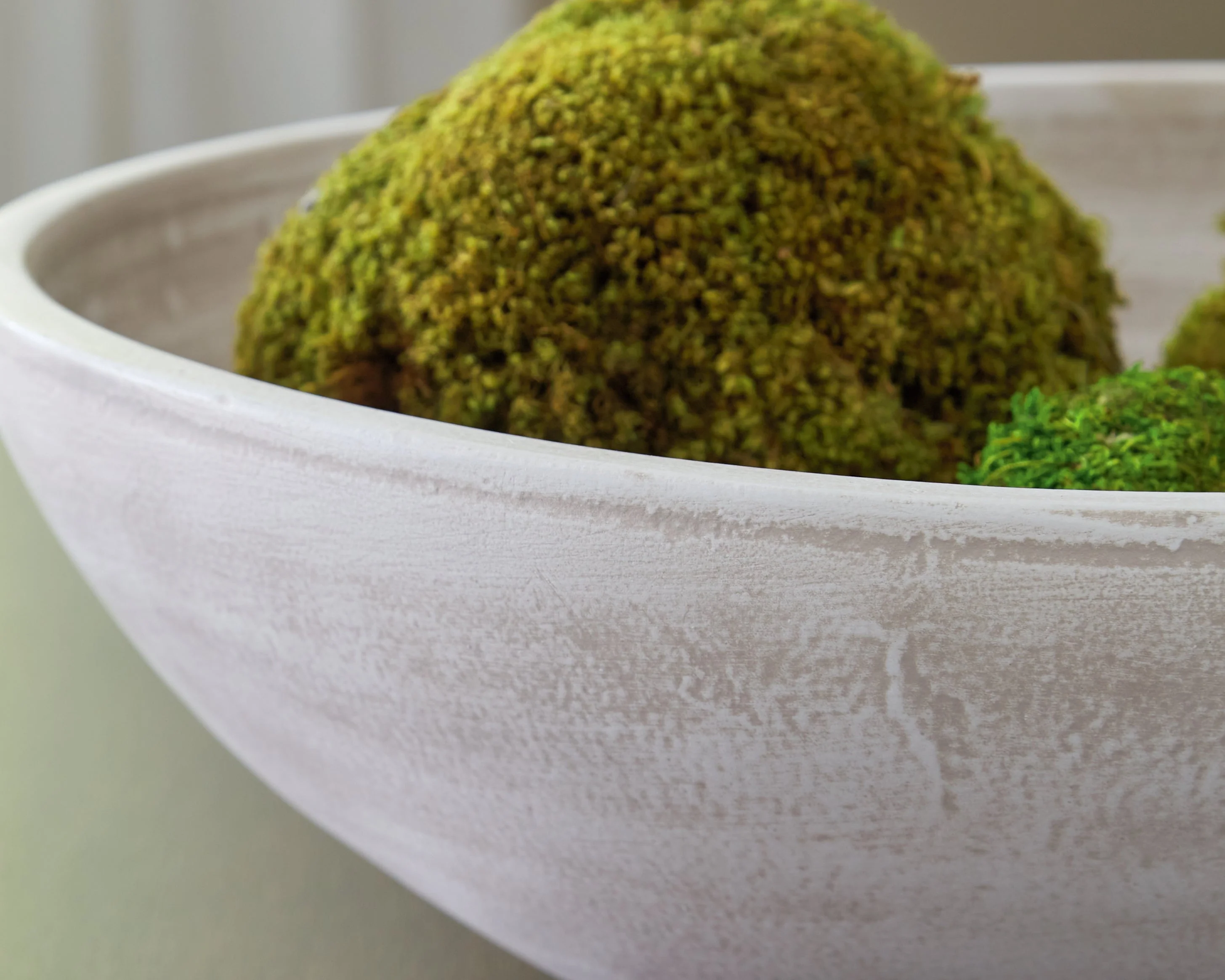 Meadie Distressed White Bowl - Image 3
