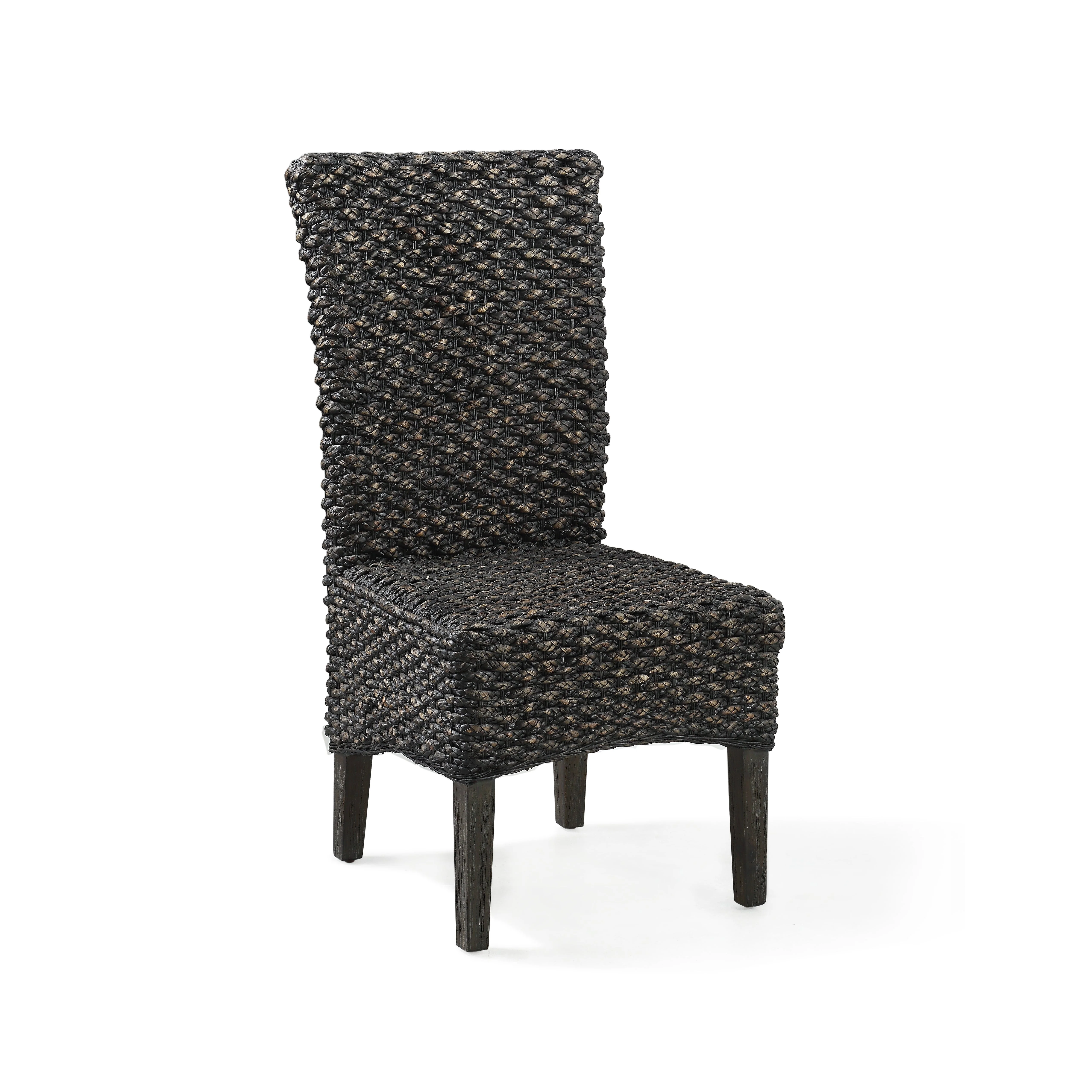 Meadow Chair Water Hyacinth in Graphite (Set of 2) - Image 2