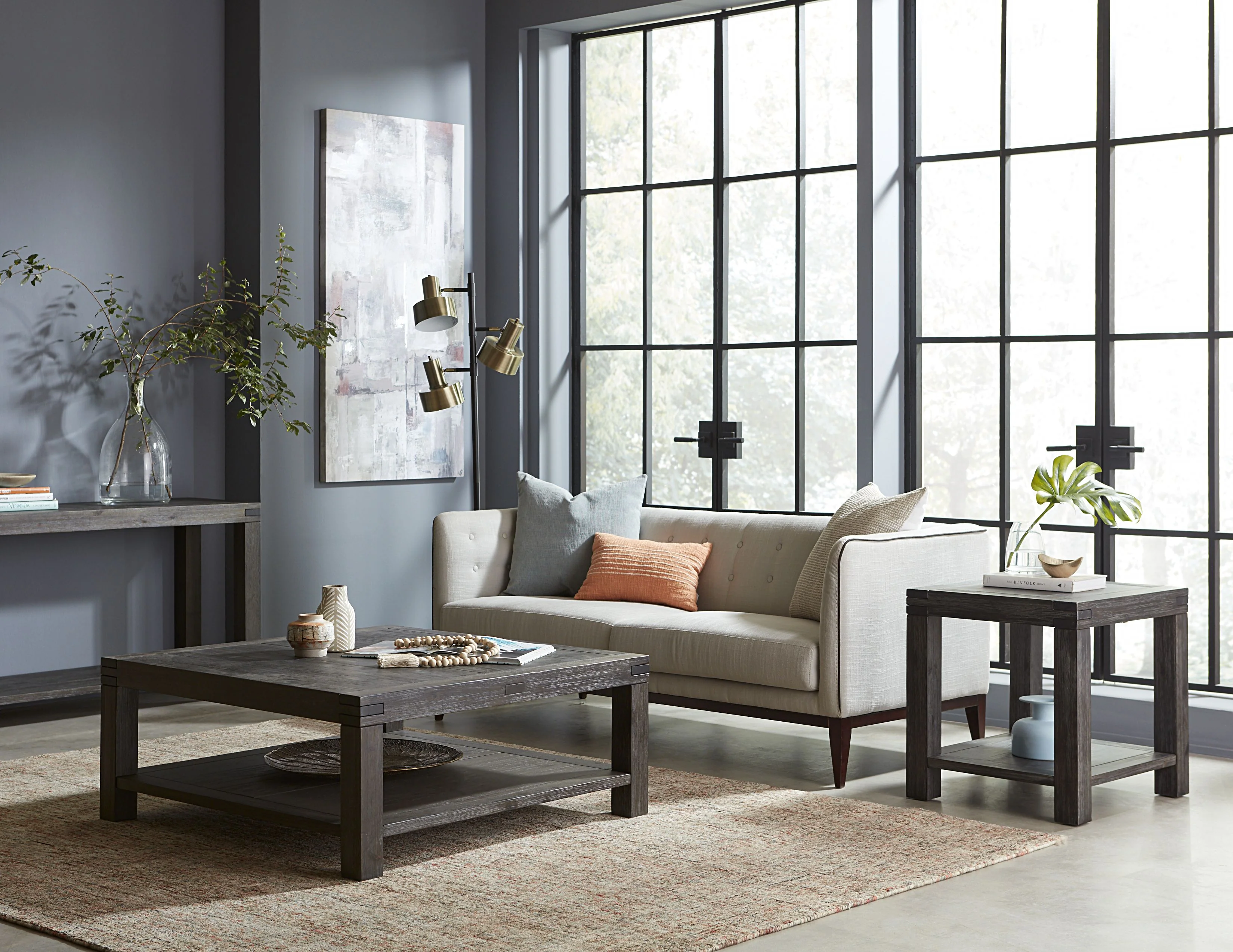 Meadow Solid Console Table in Graphite - Image 2